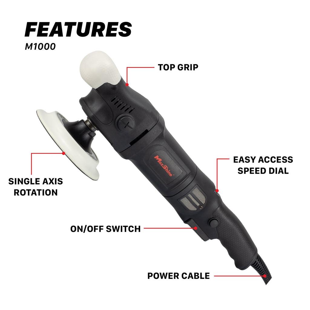 Rotary Polisher Buffer | M1000 - 5in Plate, 1000W