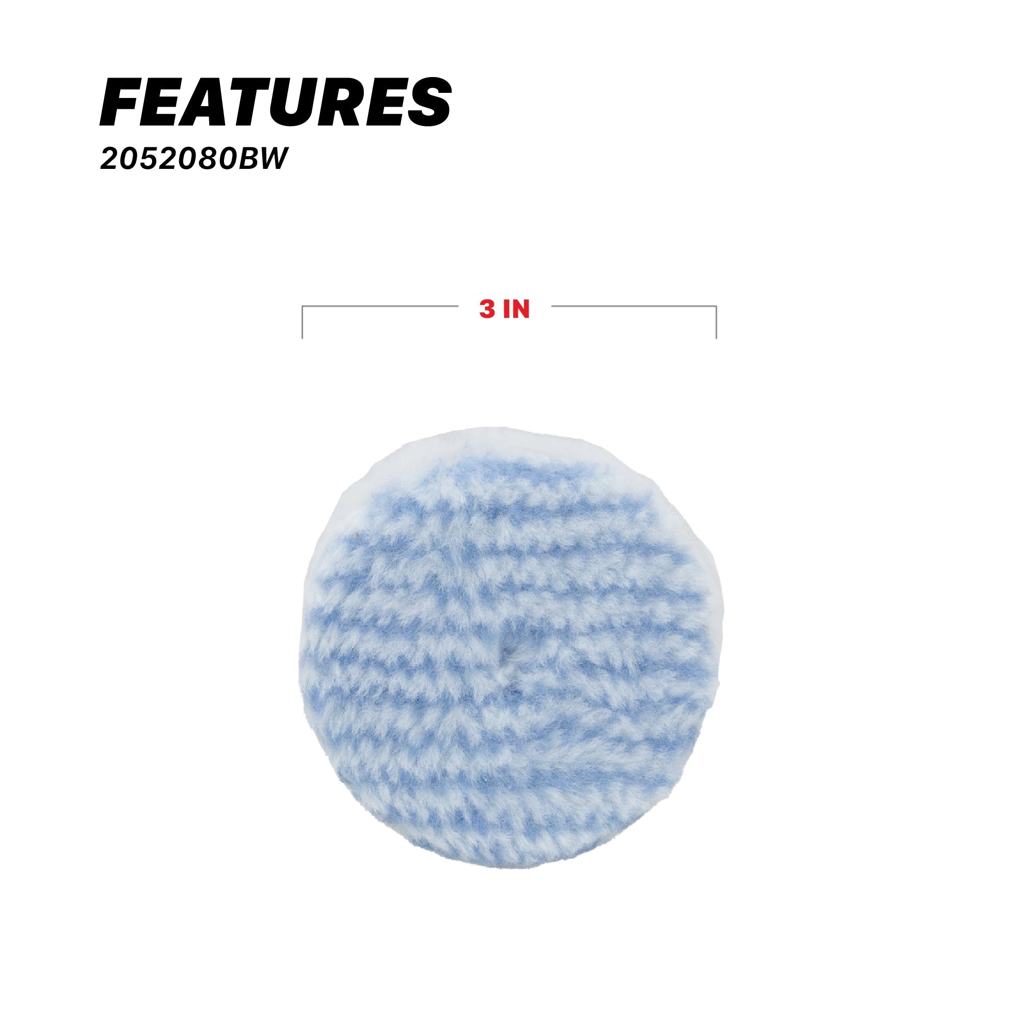 Synthetic Wool Pads - 3in, 5in, 6in