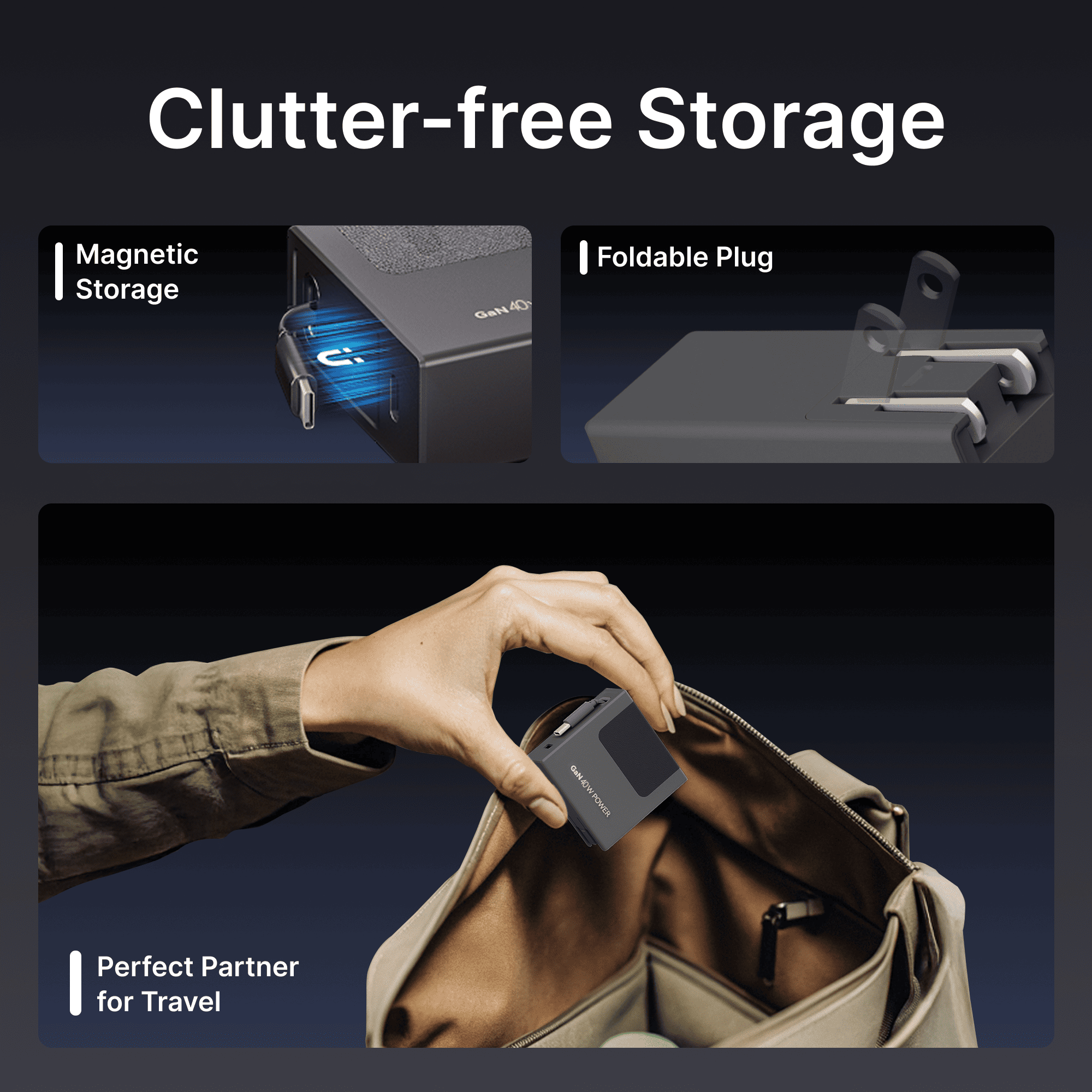 Gitryin Retractable 40W Charger for 3C Devices