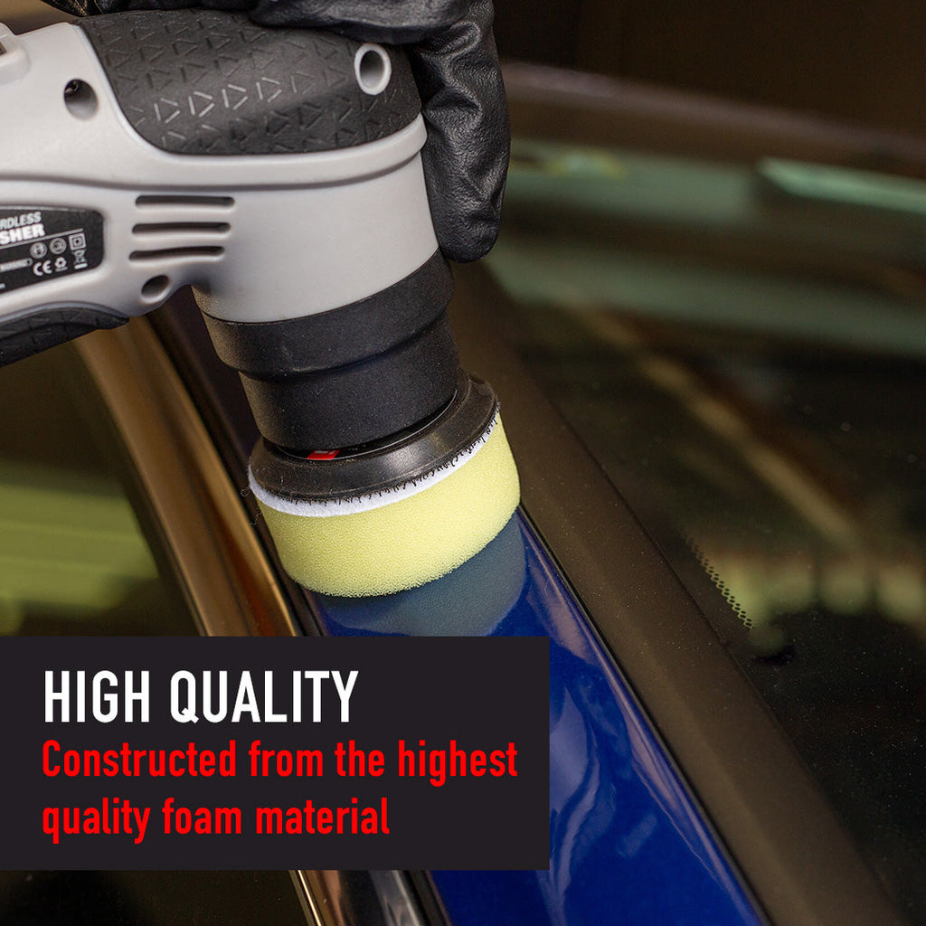 Foam Car Polishing Pads Kit - 1in, 2in, 3in (6 Pack)