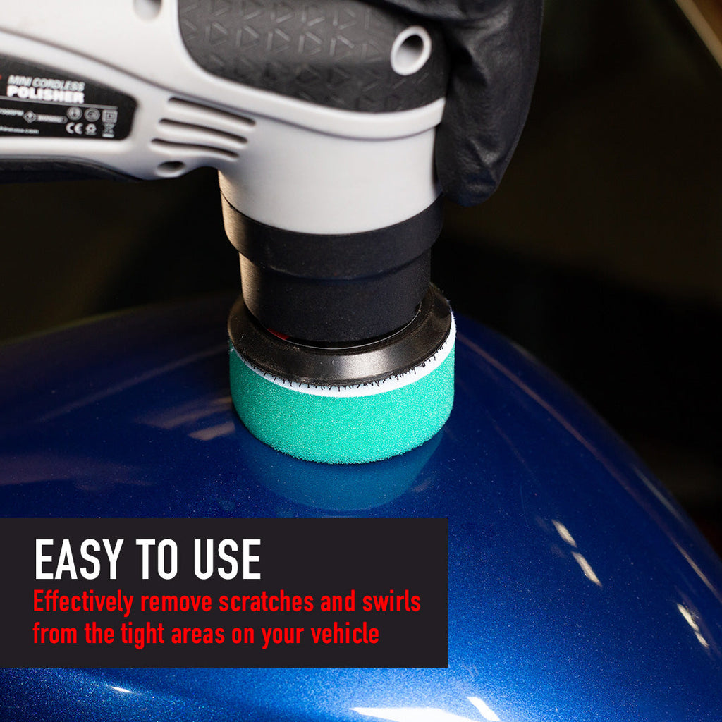 Foam Car Polishing Pads Kit - 1in, 2in, 3in (6 Pack)