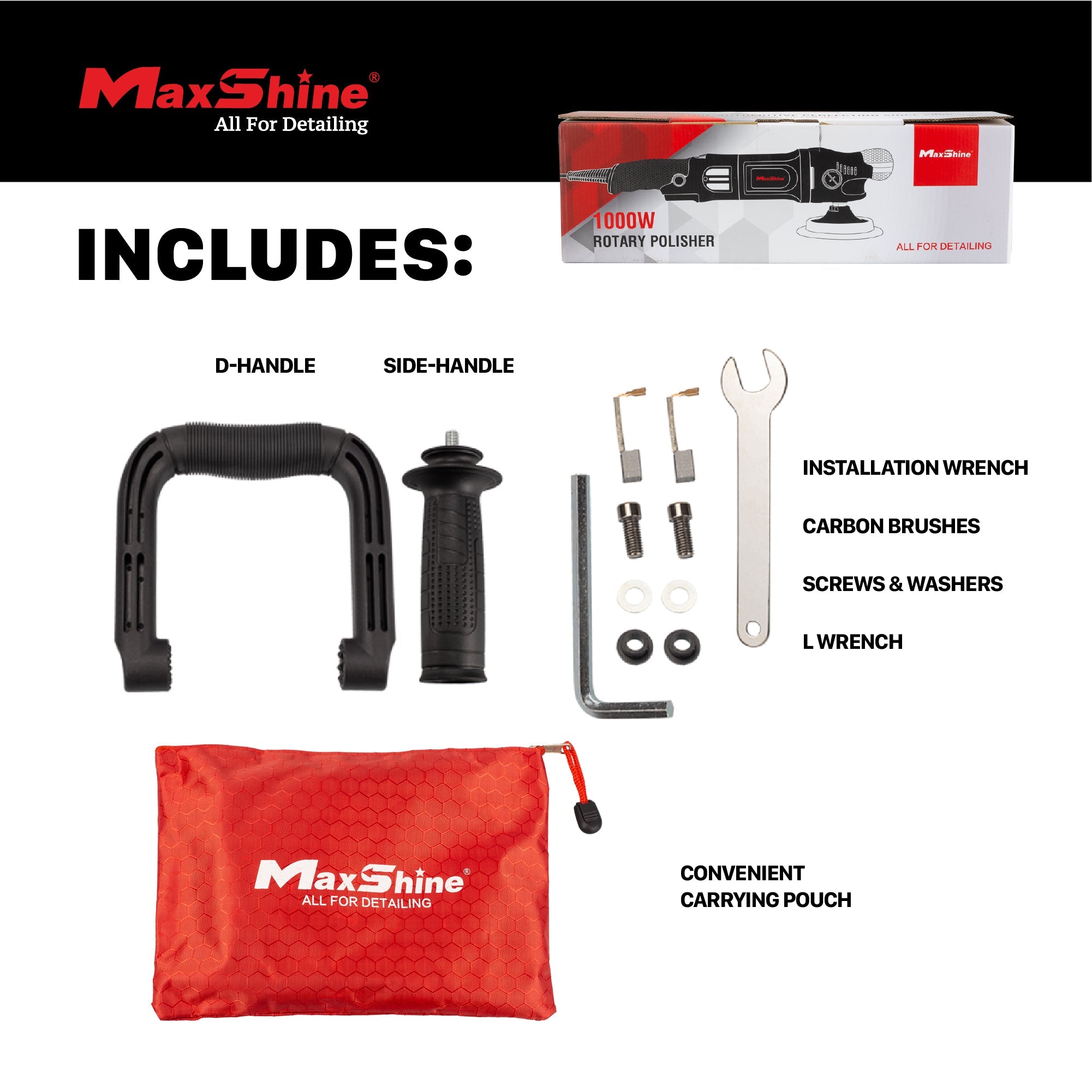 Rotary Polisher Buffer | M1000 - 5in Plate, 1000W