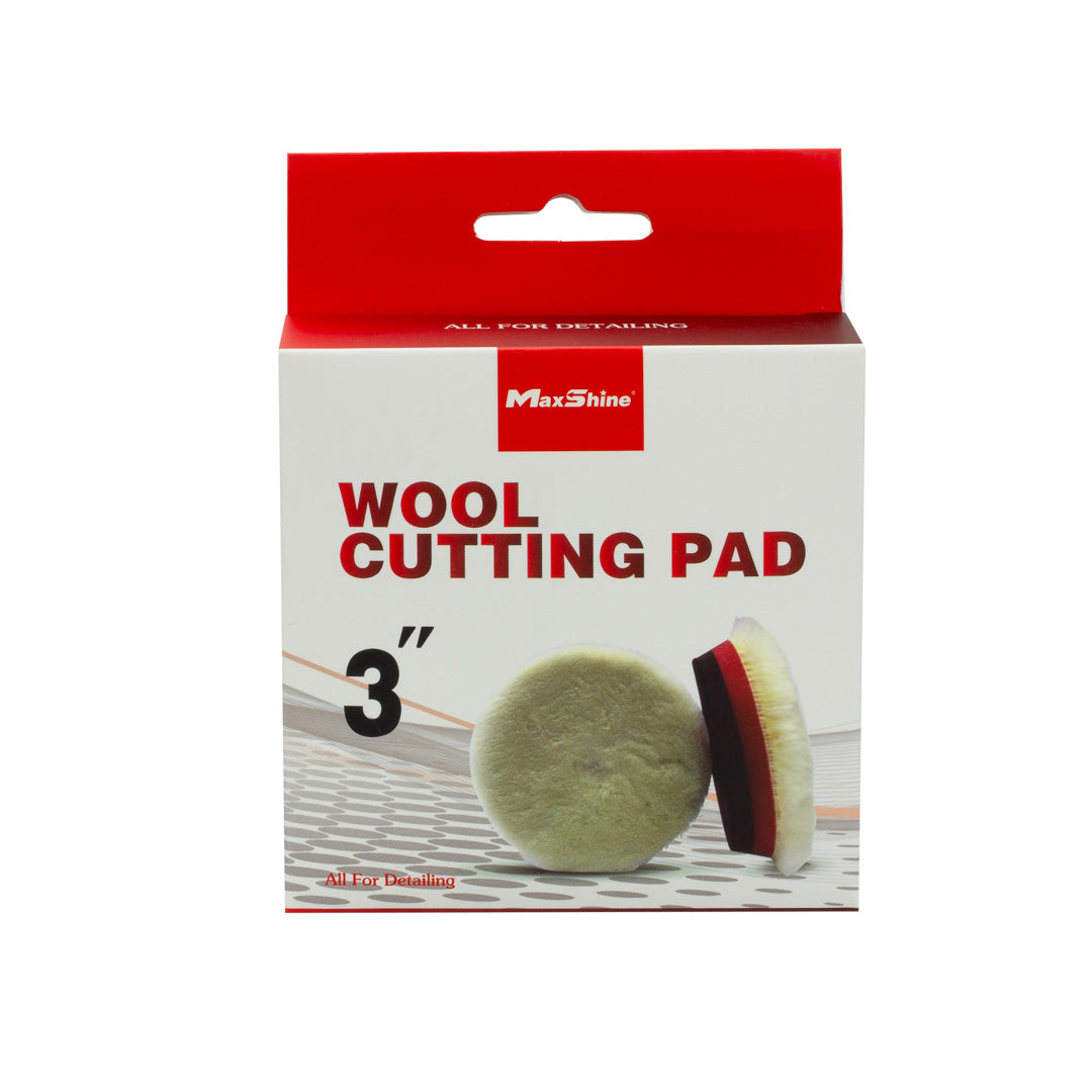 Wool Cutting Pads Rubber Backed - 3in, 5in, 6in