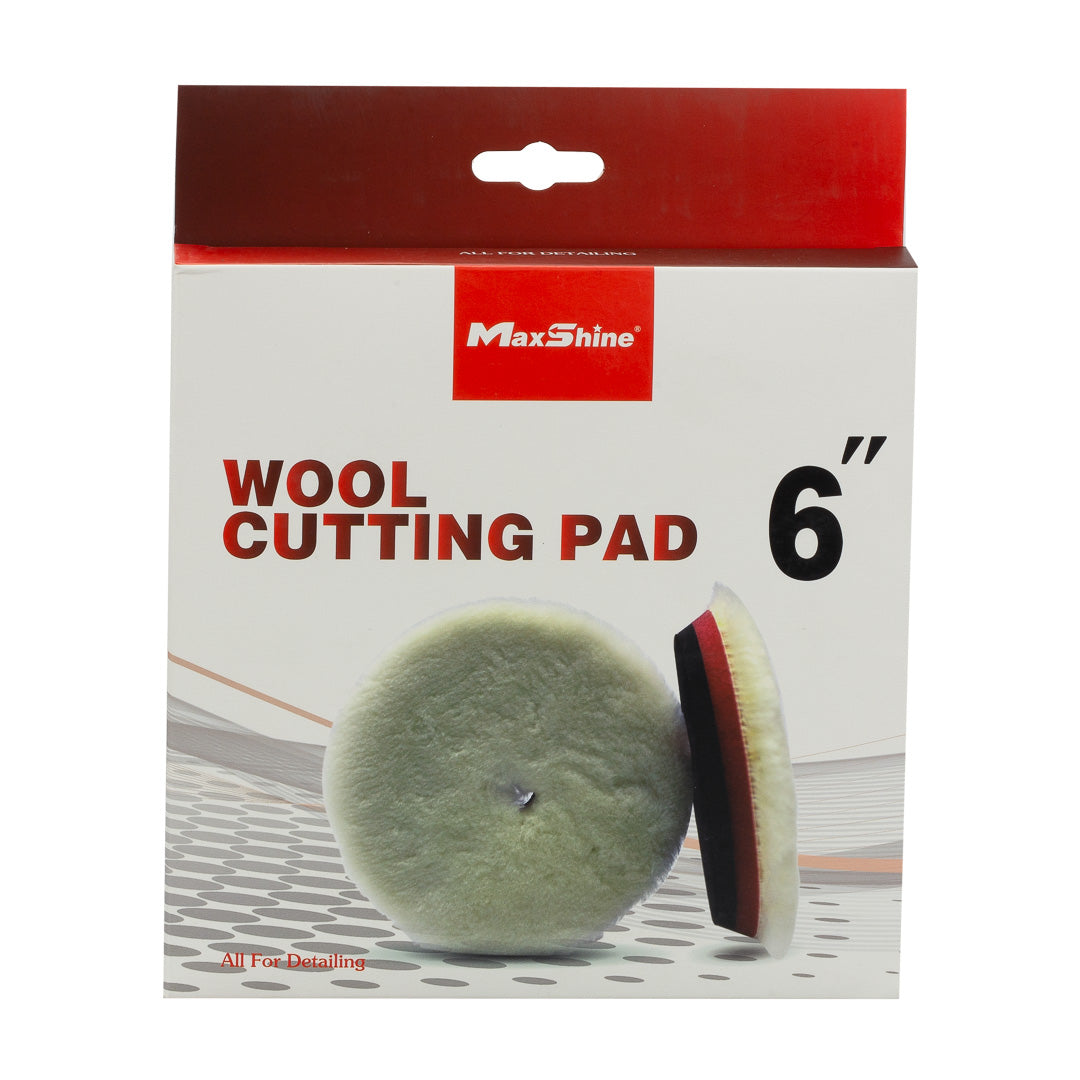Wool Cutting Pads Rubber Backed - 3in, 5in, 6in