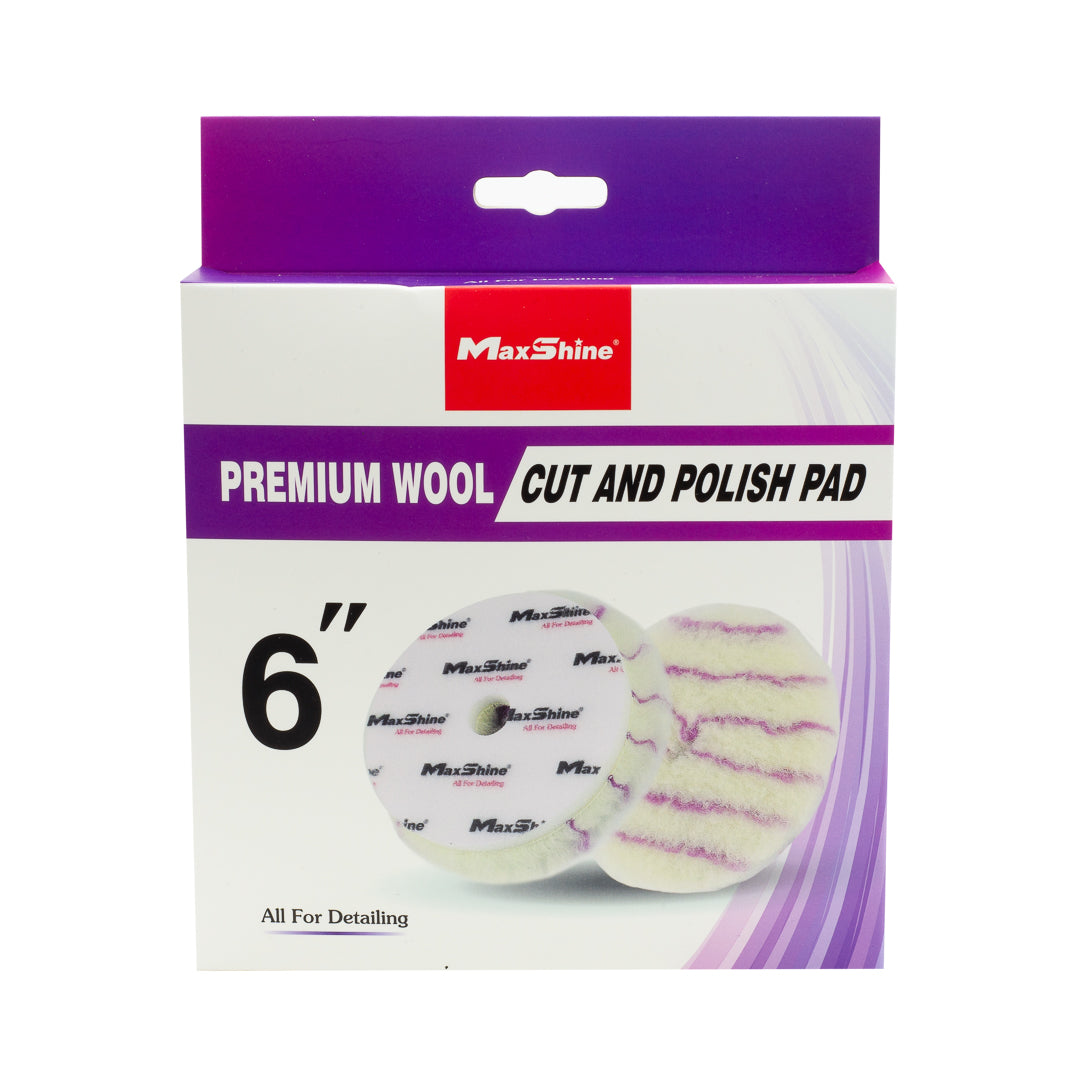 Premium Wool Cut and Polish Pads - 3in, 5in, 6in