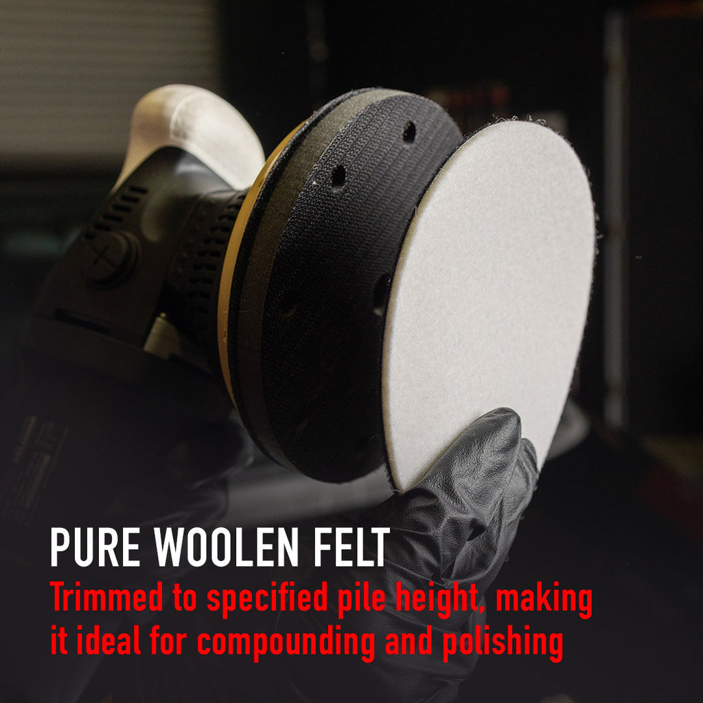Wool Glass Polishing Pad – 3in, 5in, 6in (2 Pack)