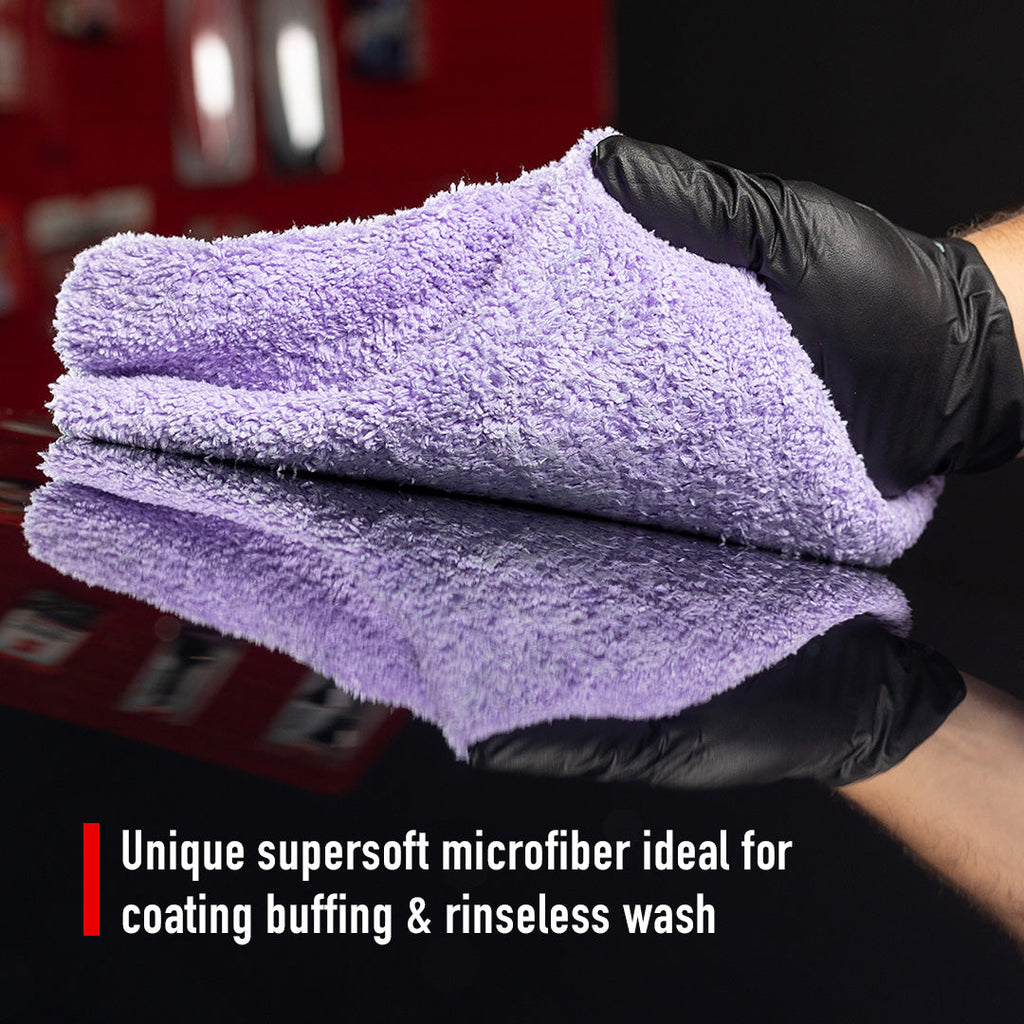 Microfiber Cleaning | 600GSM Plush Microfiber Buffing Towel