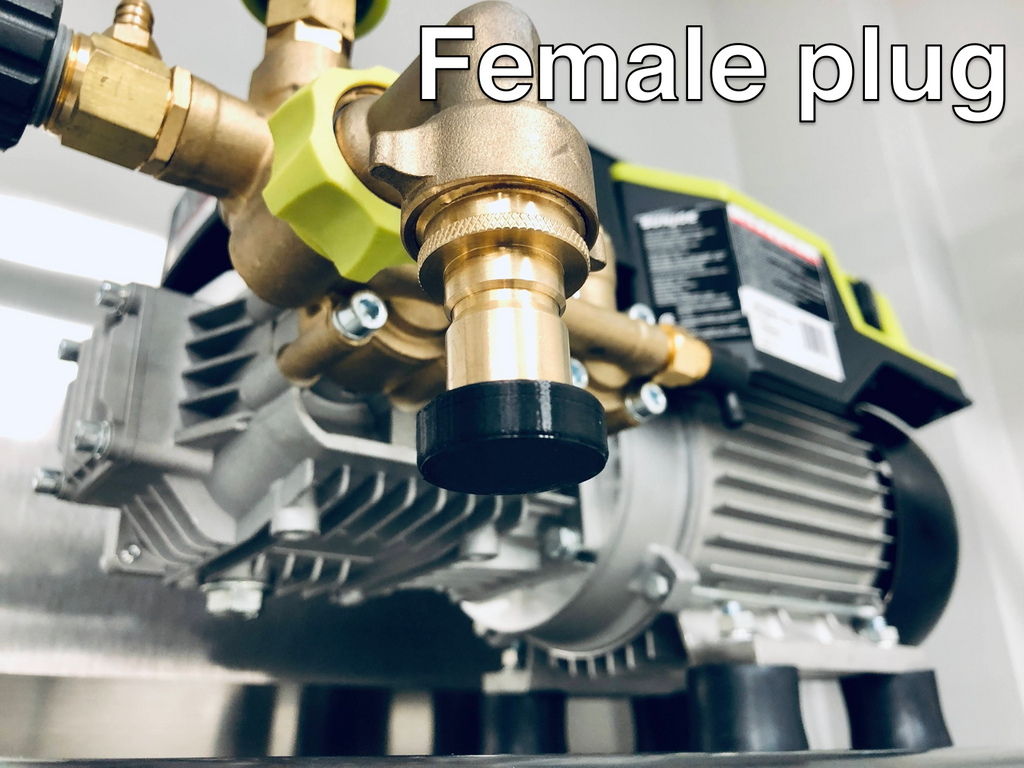 DribbleStopper Plug for Pressure Washer & Garden Hose Quick Disconnect Fittings