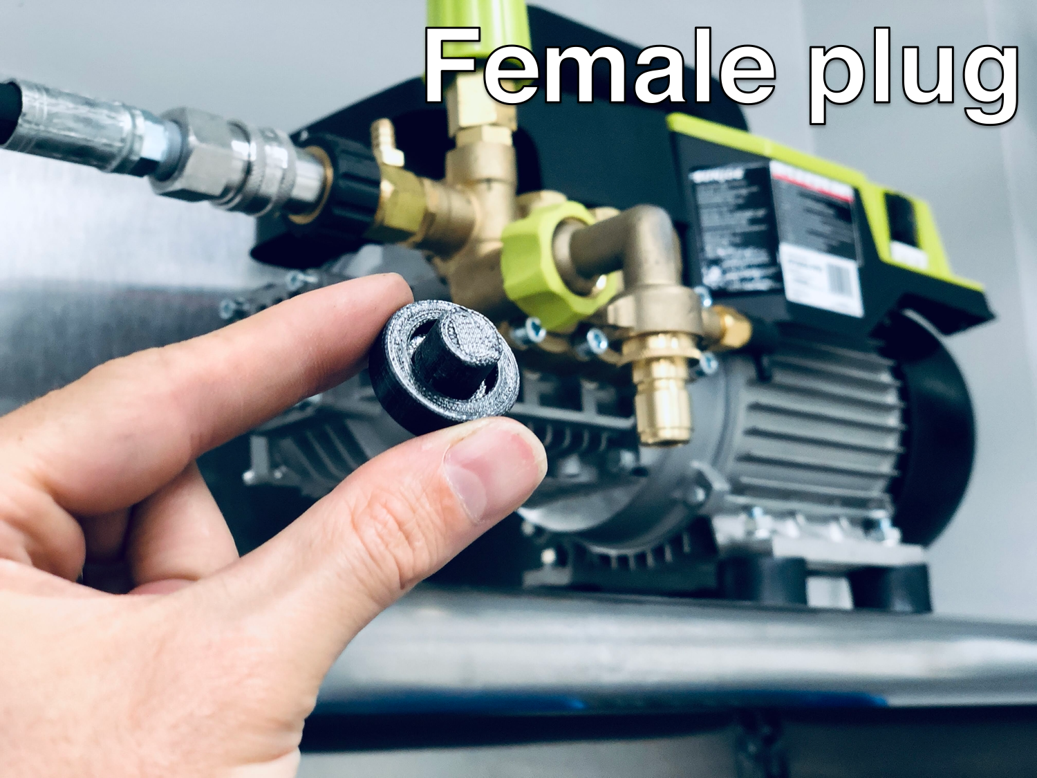 DribbleStopper Plug for Pressure Washer & Garden Hose Quick Disconnect Fittings