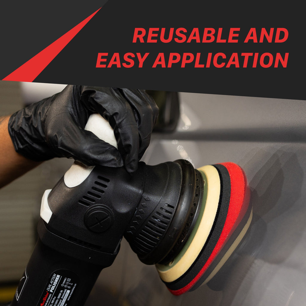 Low Profile Rubber Backed Foam Polishing Pads – 5in, 6in