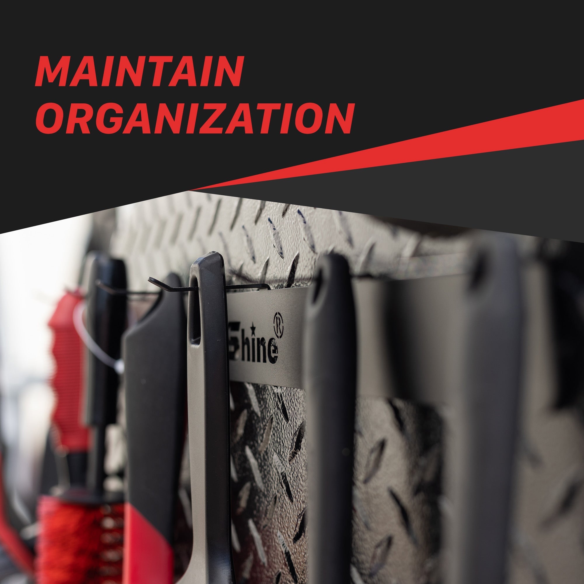 Wall Brush Holder | Detailing Brush Hanger - 6 Brushes