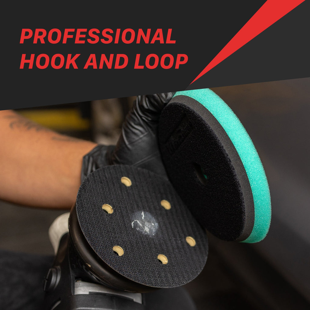 Low Profile Rubber Backed Foam Polishing Pads – 5in, 6in