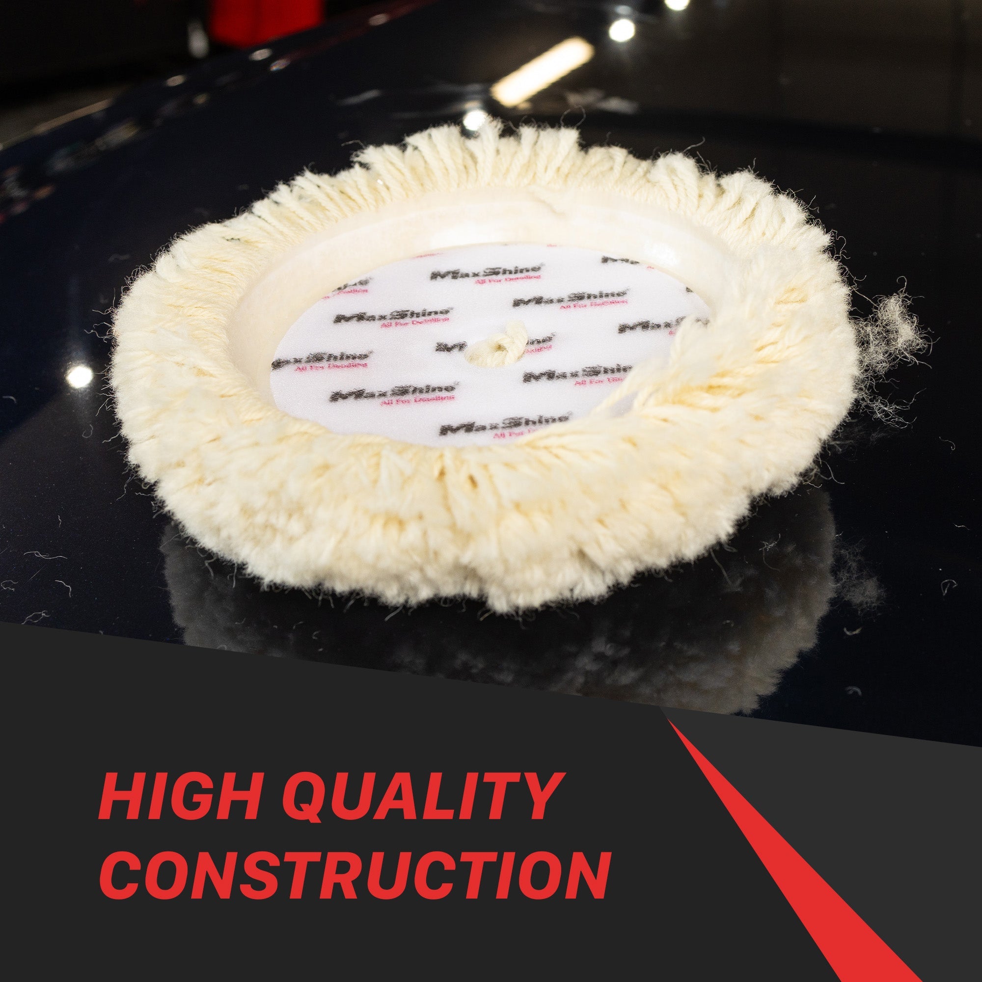 Rotary Wool Buffing Pads - 9in