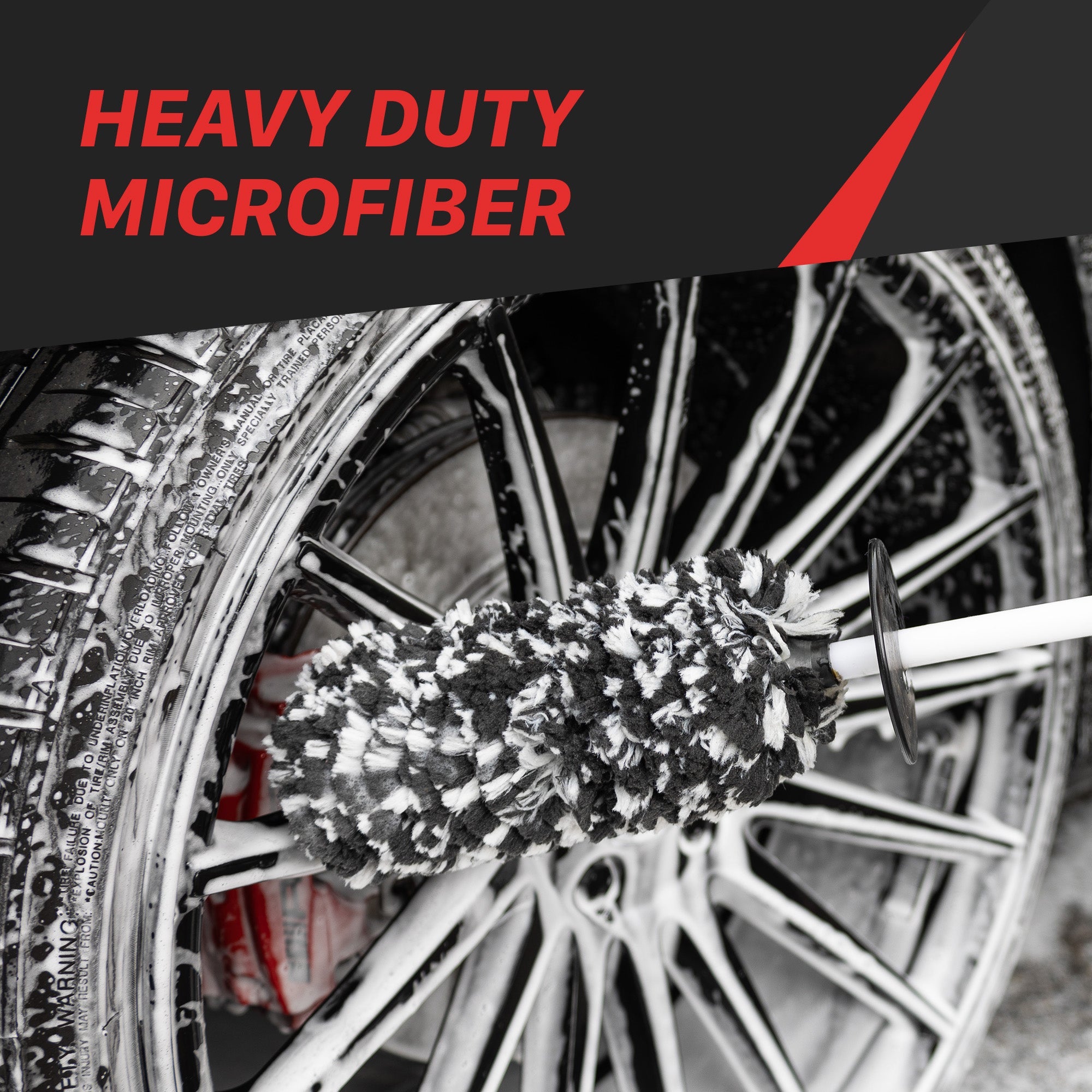 Microfiber Wheel Brush - Angled Reach