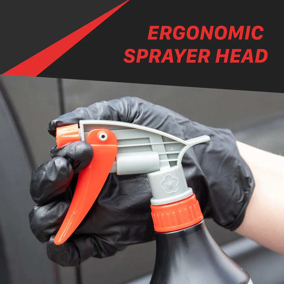 Heavy Duty Trigger Sprayer Head 28/400mm Red with Grey (3 Pack Bundle