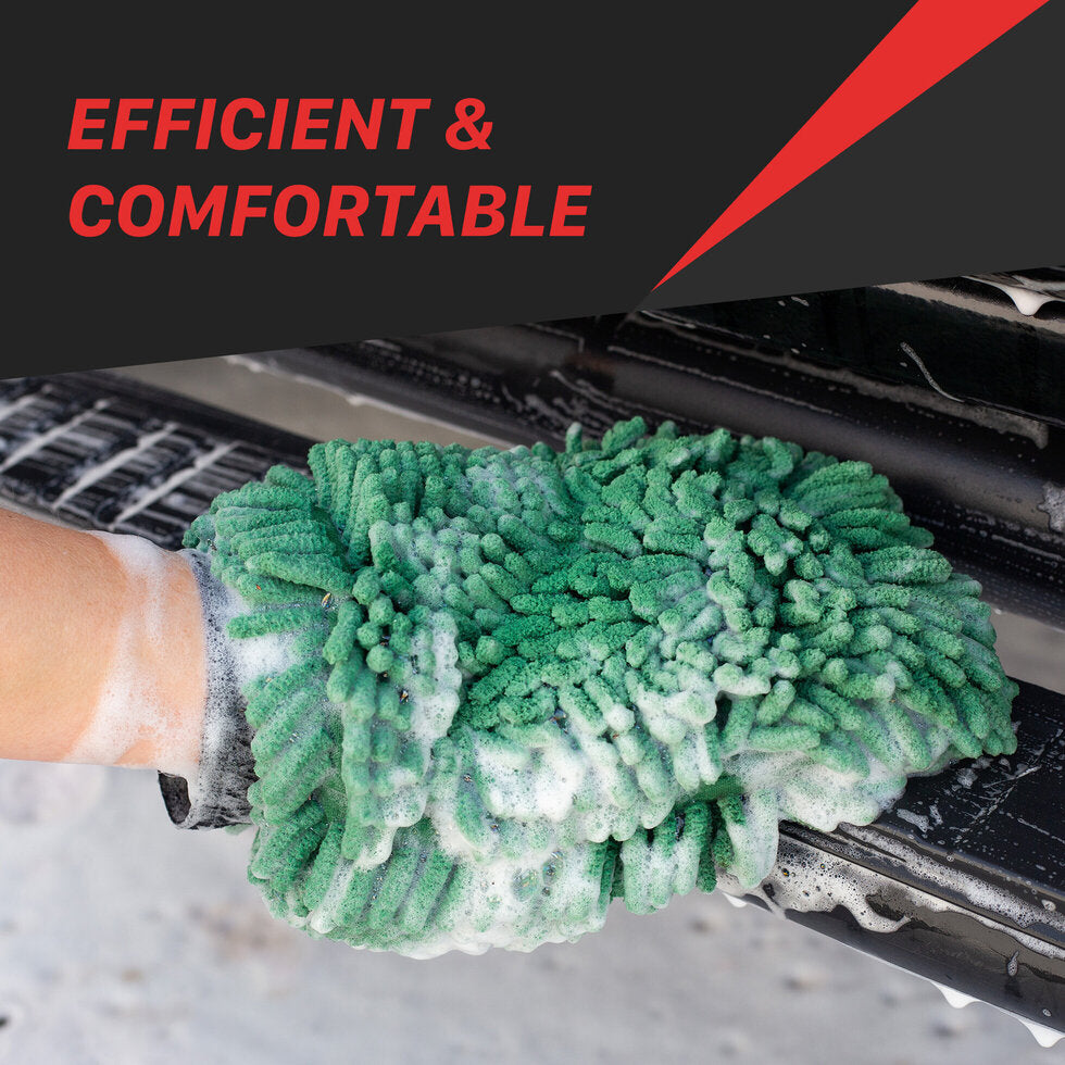 Maxshine Microfiber Chenille Wash Mitt - Green