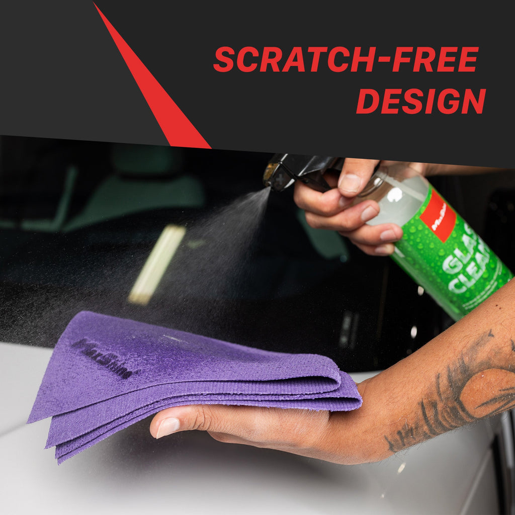 Car Cleaning Towel | 300GSM Edgeless PU Coated Microfiber Towels - 3 Pack |