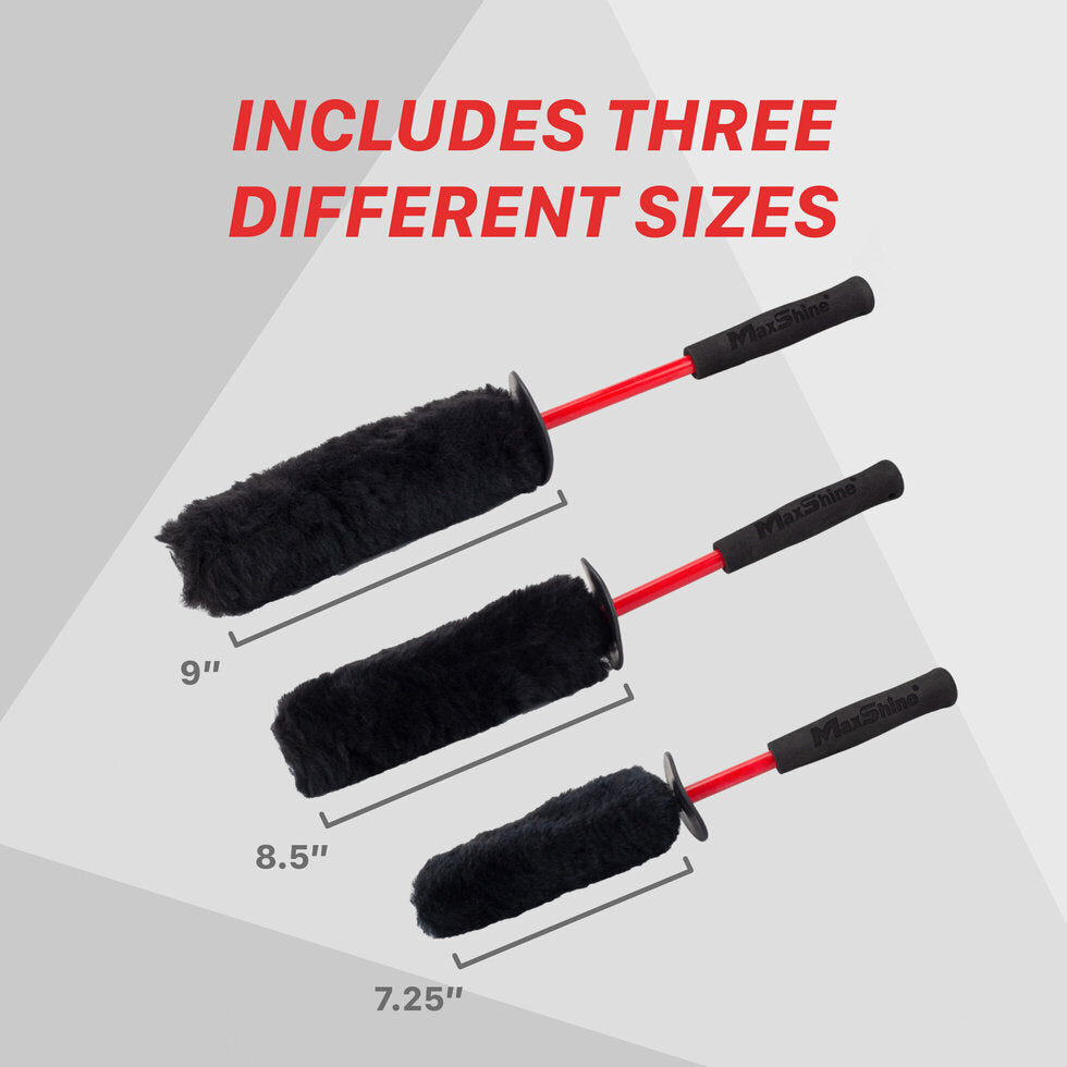 Maxshine Ultimate Wool Wheel Brush [Pack of 3]