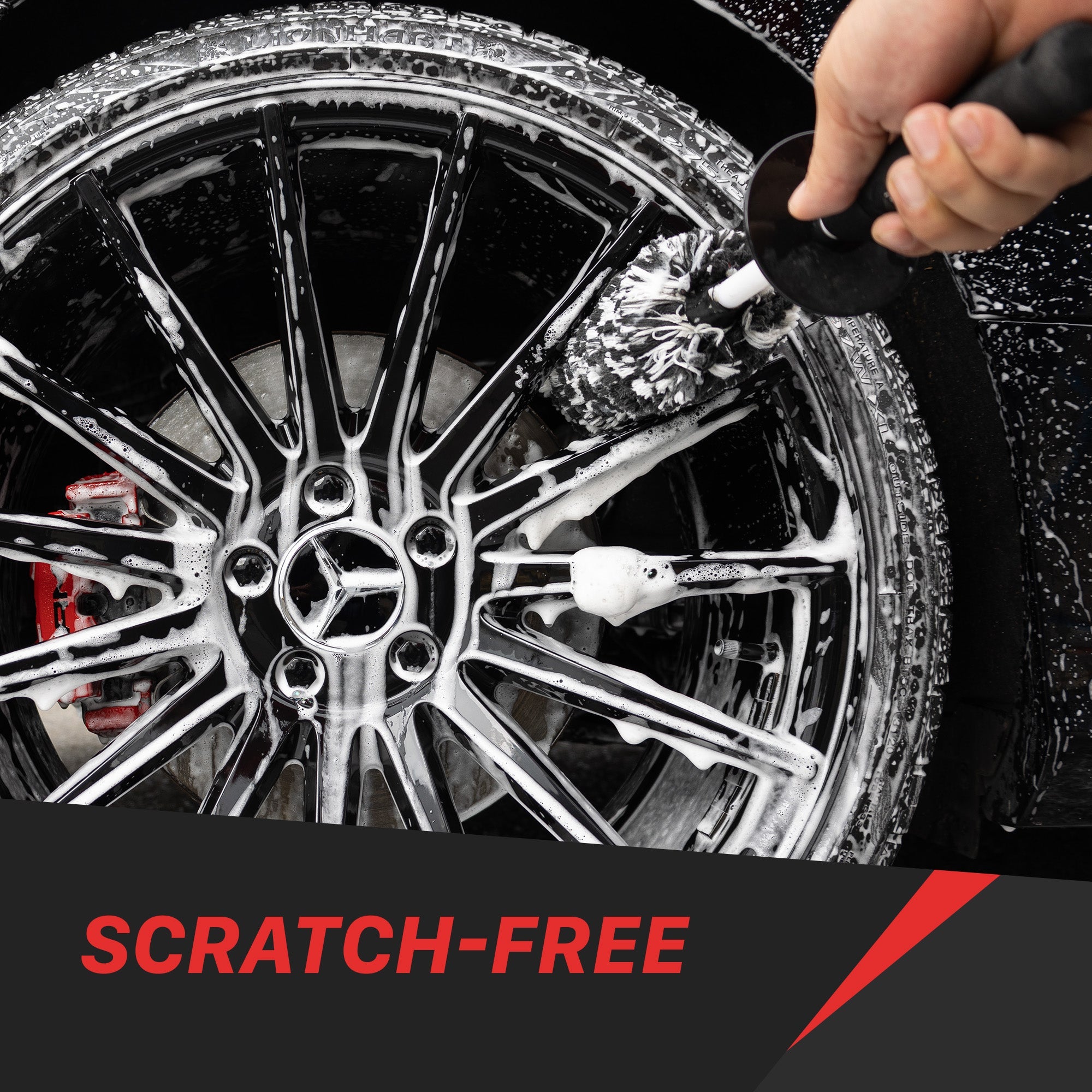 Microfiber Wheel Brush - Angled Reach