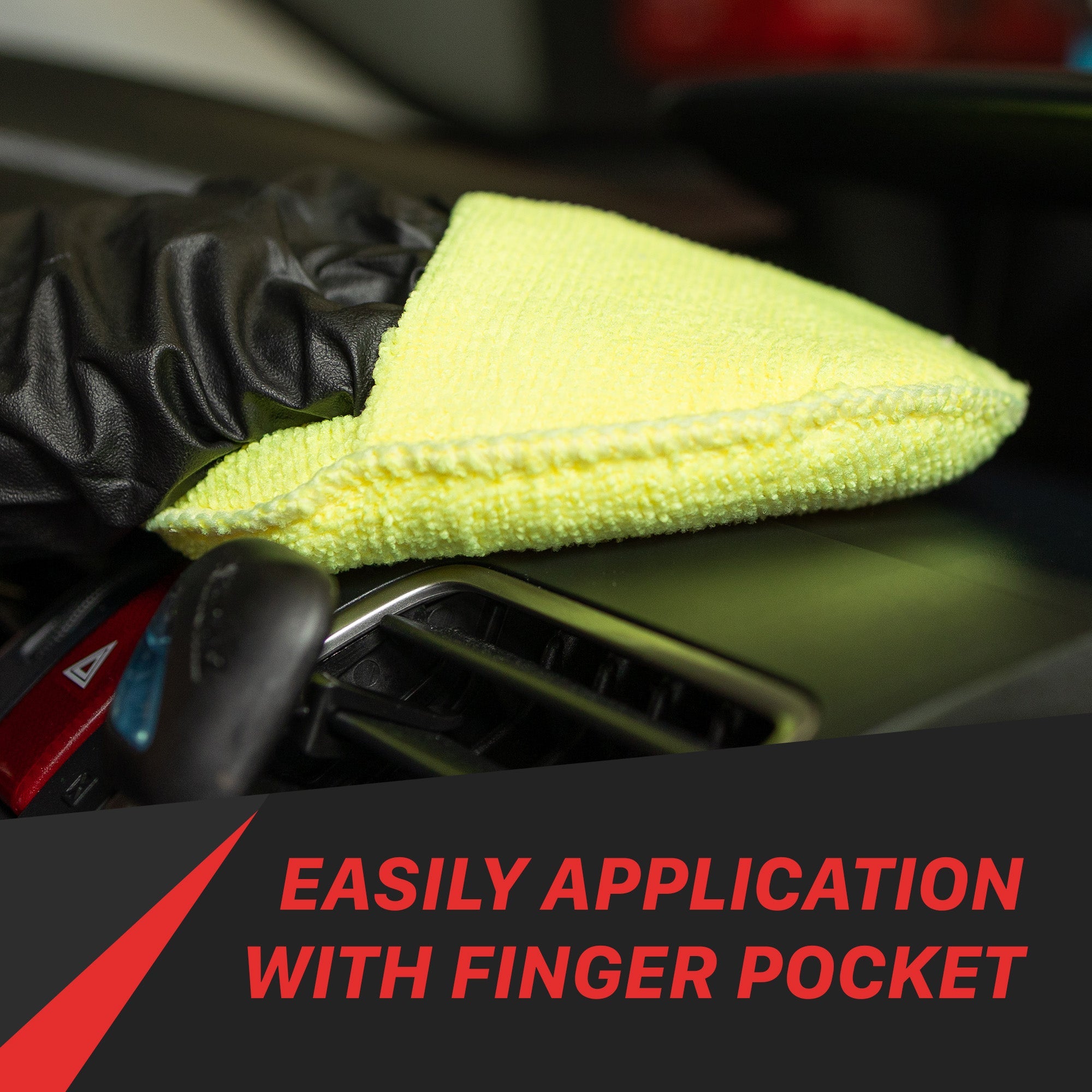 Pocket Grip Interior and Exterior Car Detailing Applicator