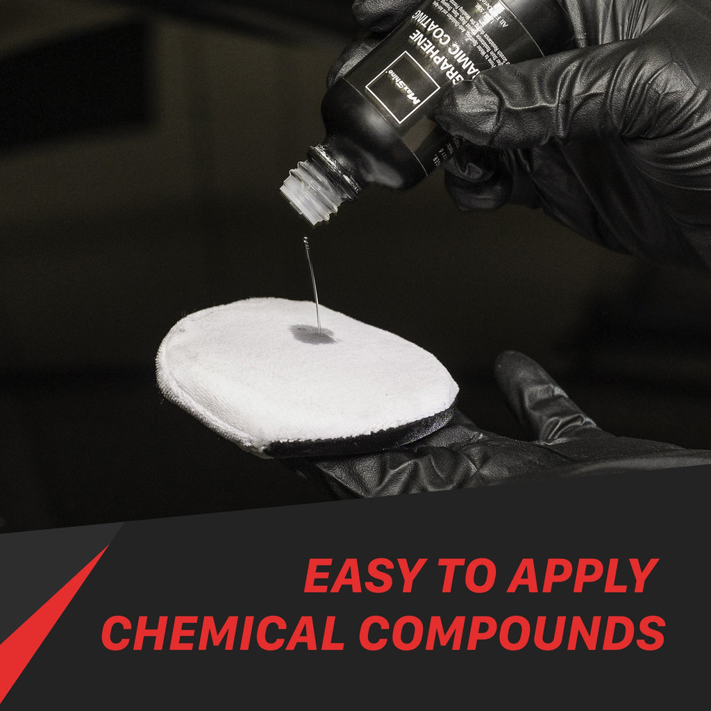 Finger Hold Microfiber Wax Applicator Pad - 4 Pack