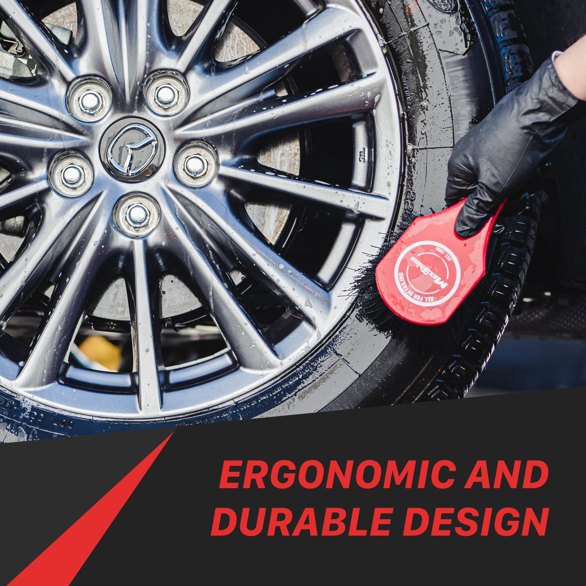 Deep Clean Brush | Heavy-Duty Wheel and Carpet Cleaning Brush