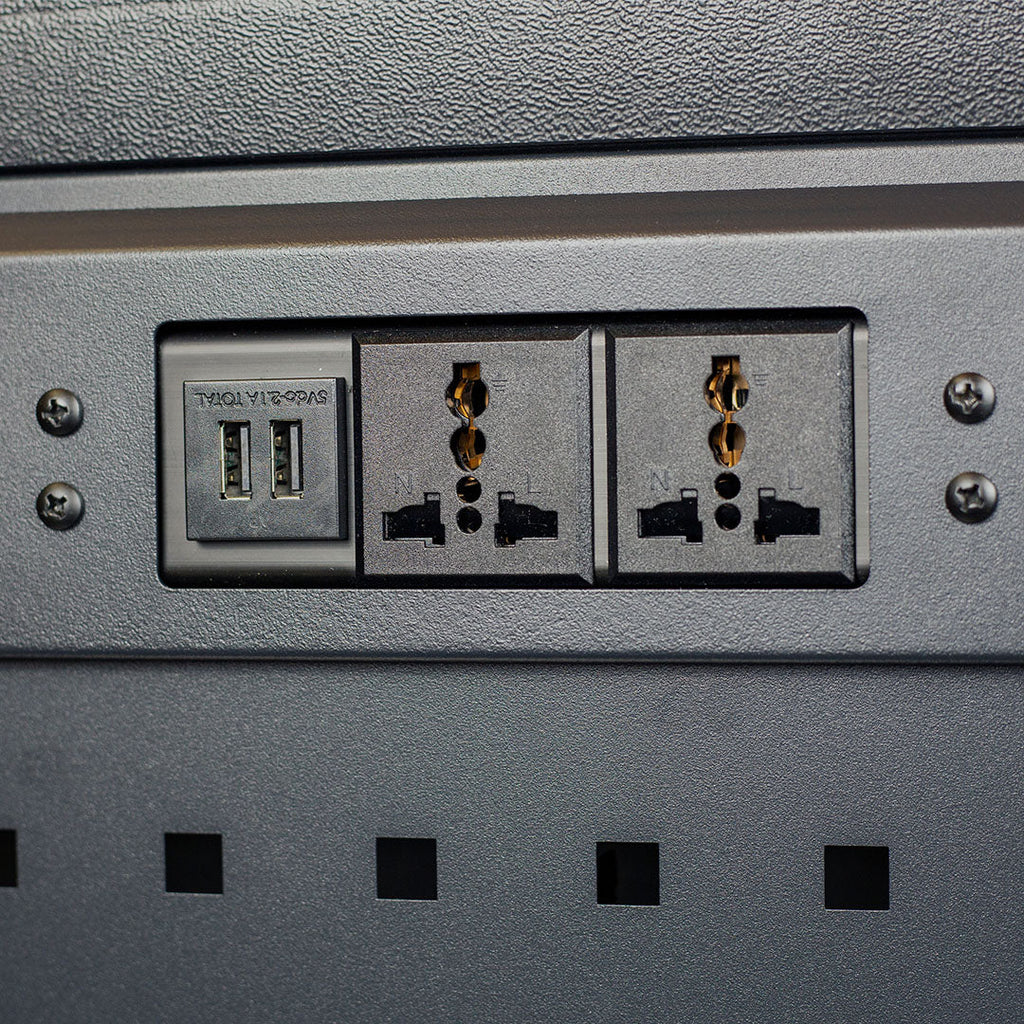 Auto Detailing Cart with Power Strip