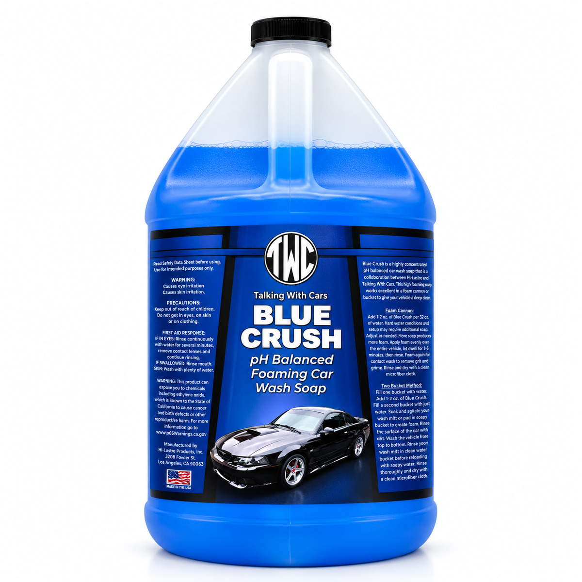 HiLUSTRE Blue Crush pH Balanced Car Soap 1 Gallon V2