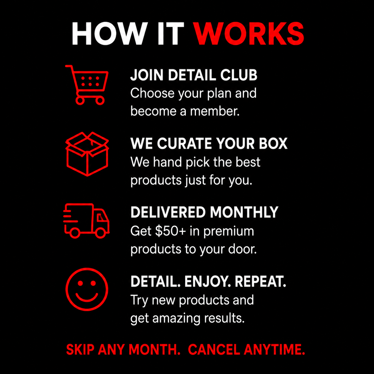 Super Clean Detail Club – Monthly Auto Detailing Subscription Box