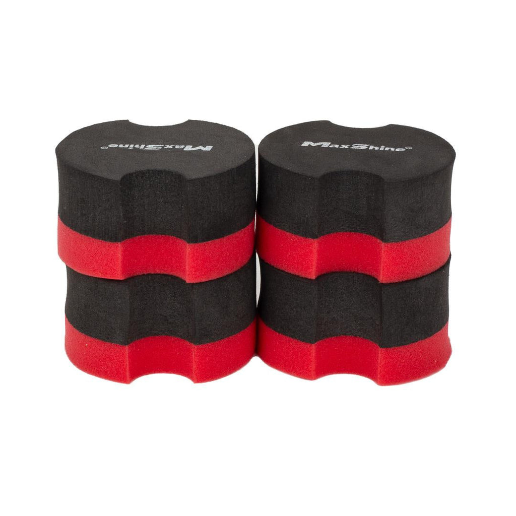 Rubber Backed Car Wax Foam Applicator Pad - 4 Pack