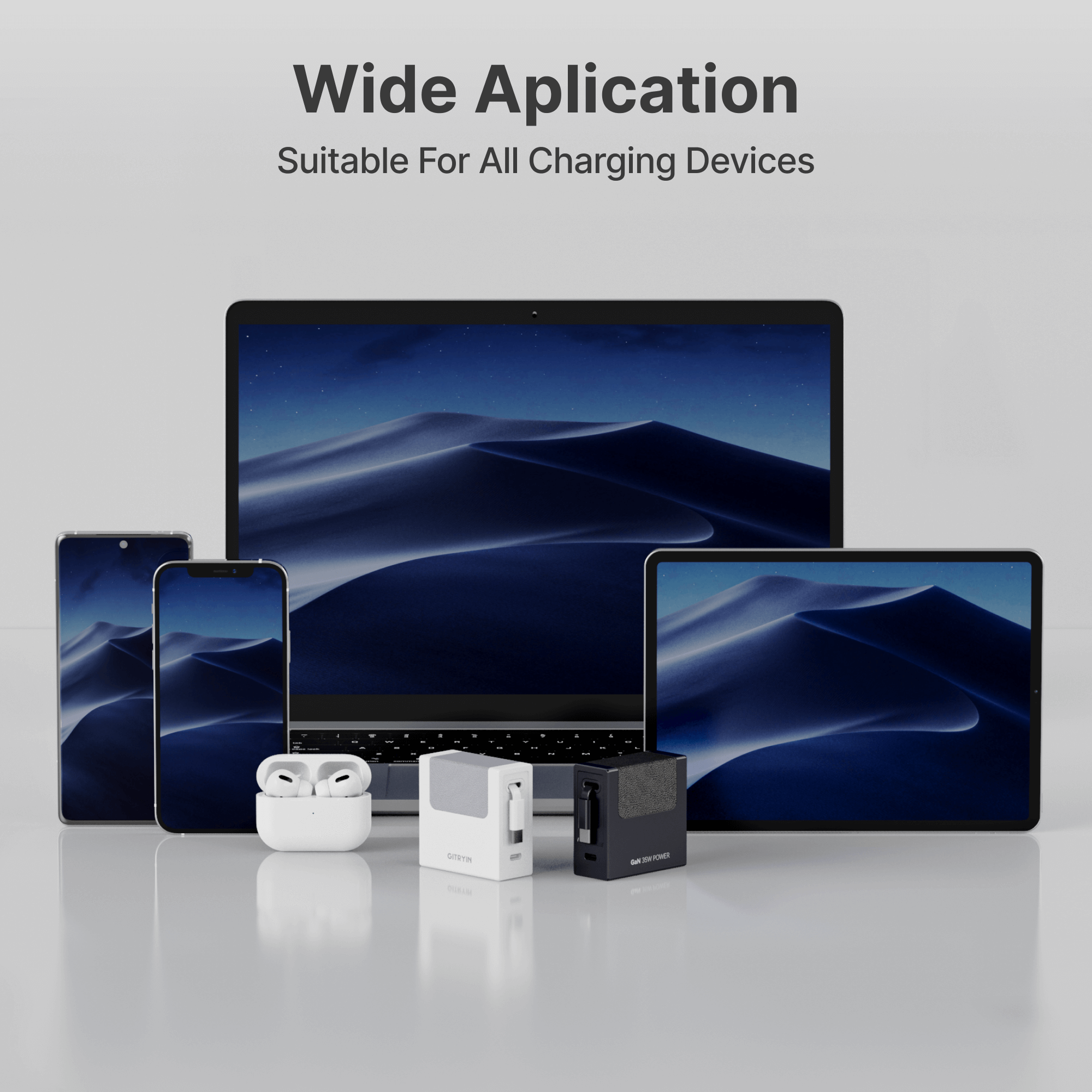 Gitryin Retractable 40W Charger for 3C Devices