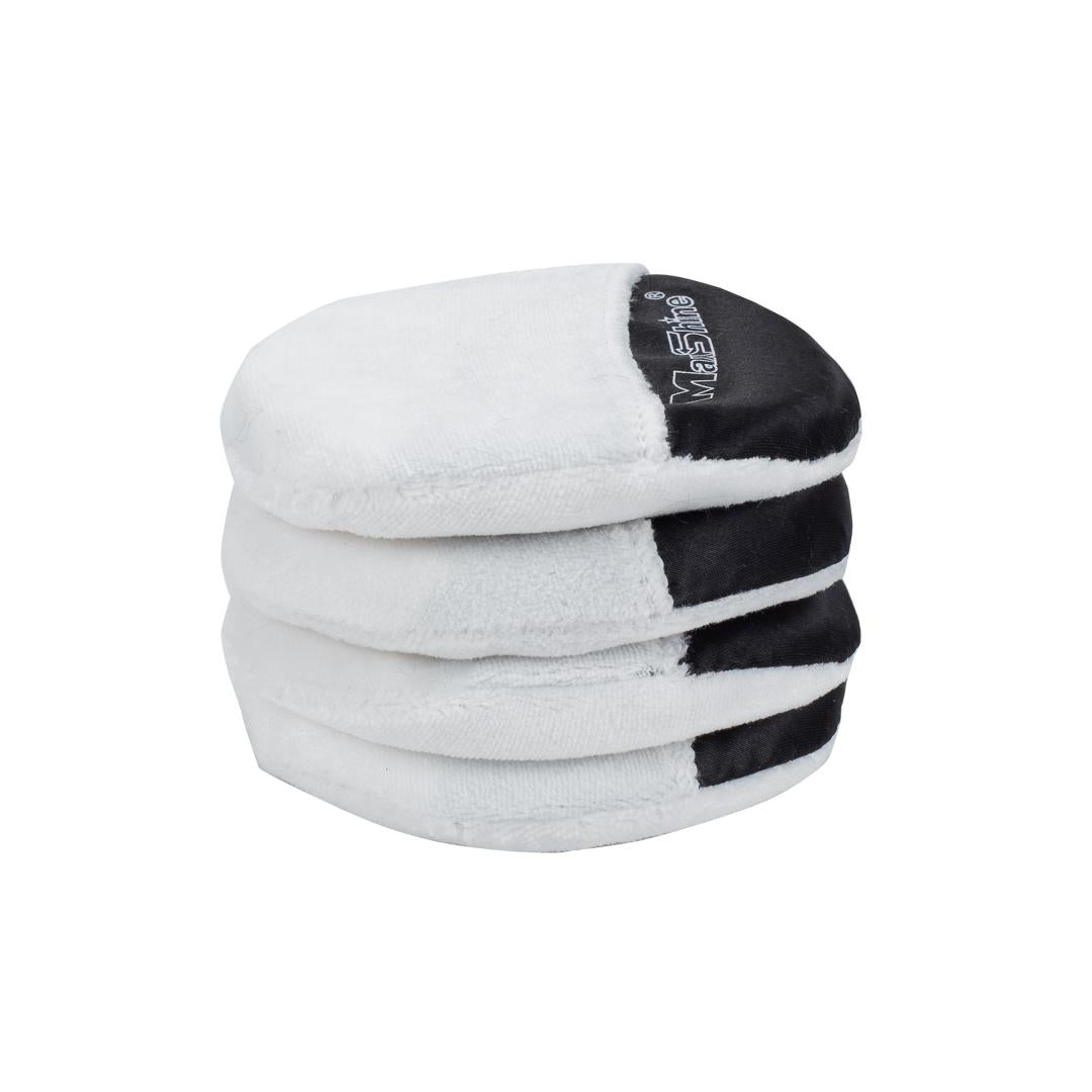 Finger Hold Microfiber Wax Applicator Pad - 4 Pack