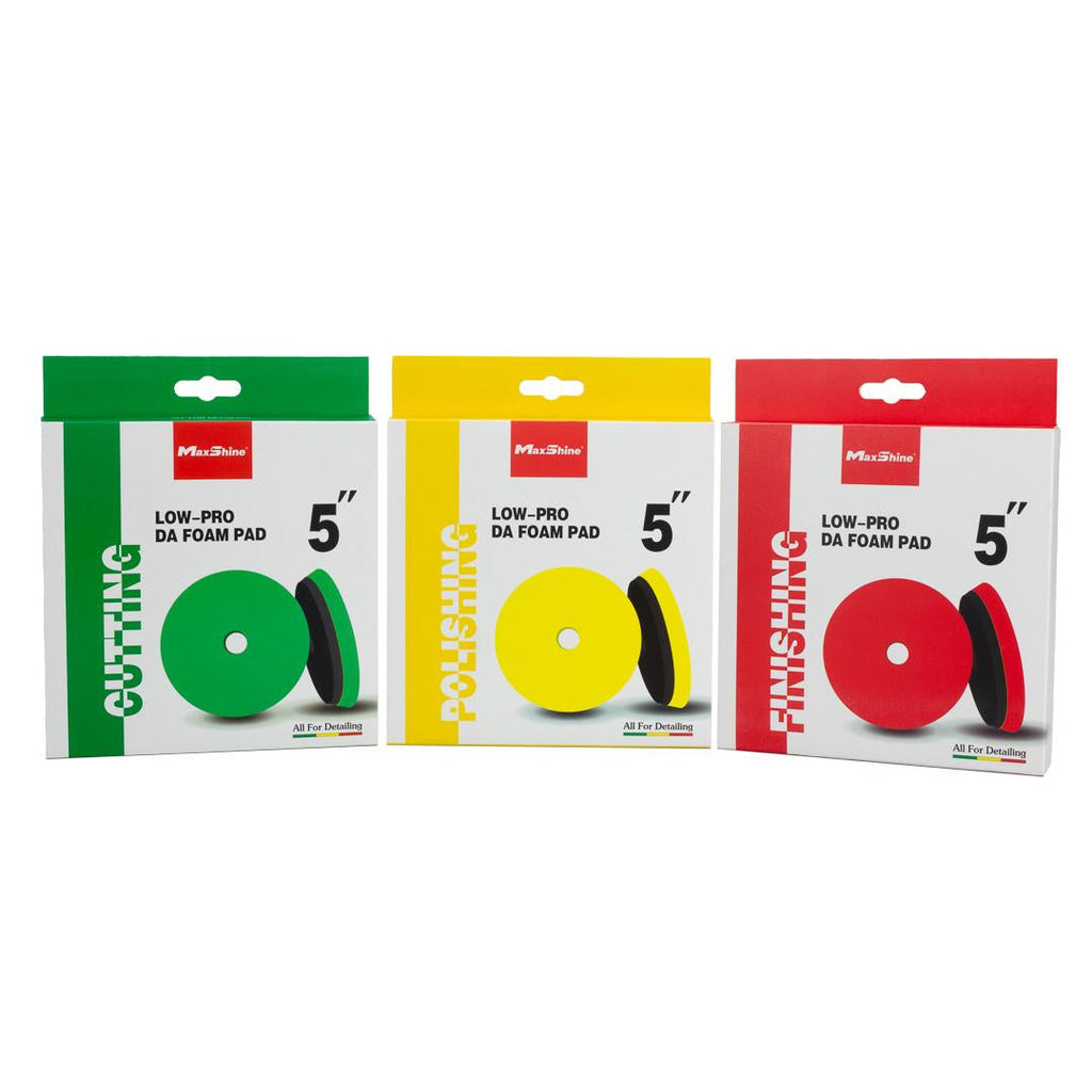 Low Profile Rubber Backed Foam Polishing Pads – 5in, 6in