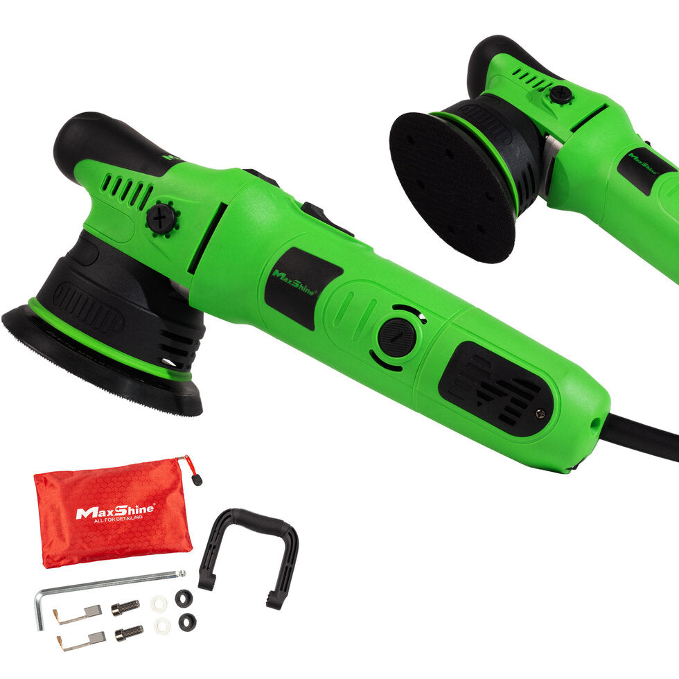 M8S V2 Dual Action Polisher | 8mm Throw, 5” Backing Plate, 1000W Motor, 6-Speed | Thread 5/16” [Green]