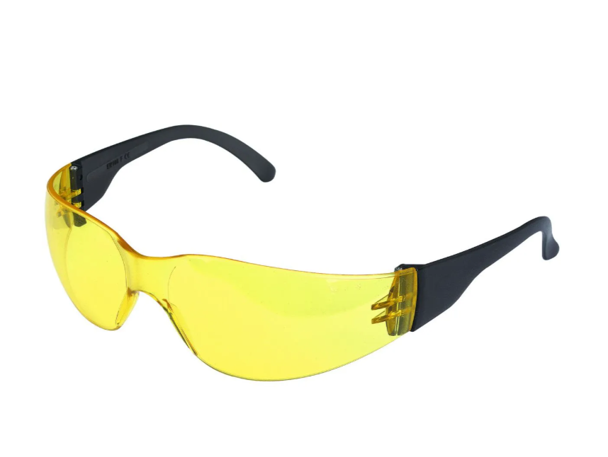 Safety Glasses with Yellow Lenses