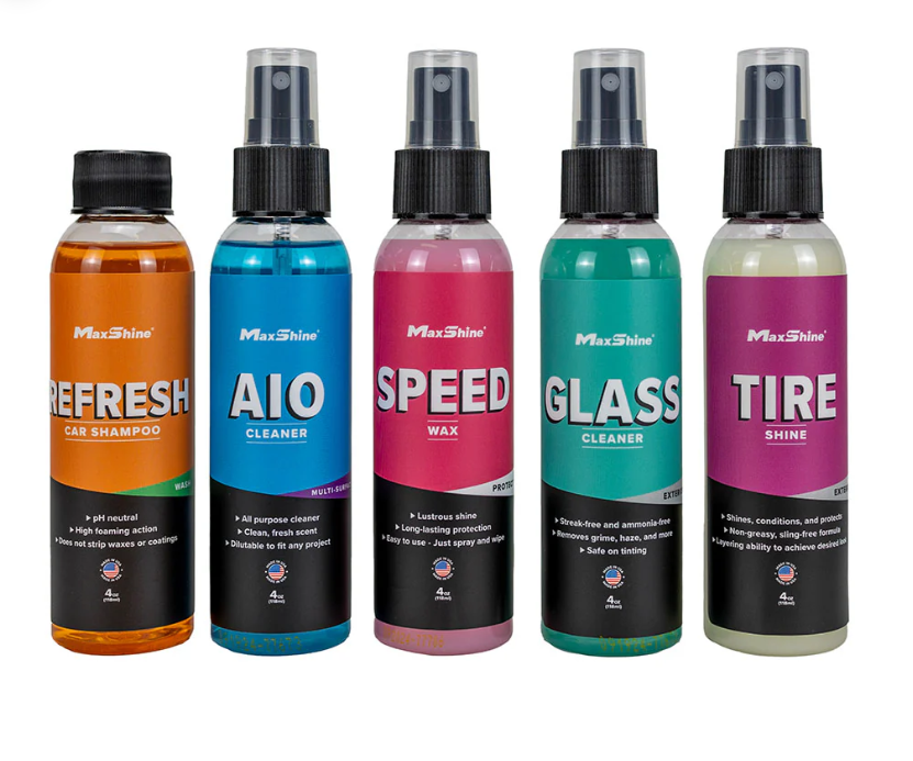 Maxshine Detailing Chemical Sample Set 4oz