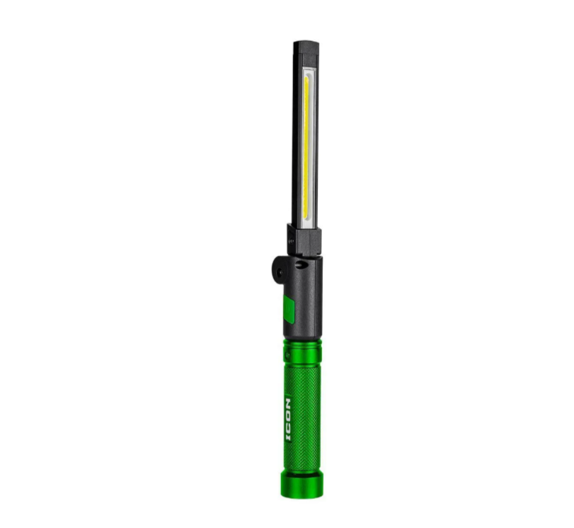 ICON 800 Lumen LED Rechargeable Magnetic Handheld Foldable Slim Bar Work Light, Green