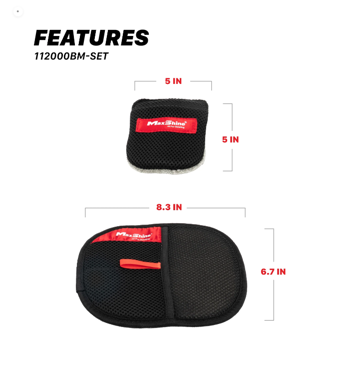 Maxshine Electrostatic Pet Hair Remover Mitt Set