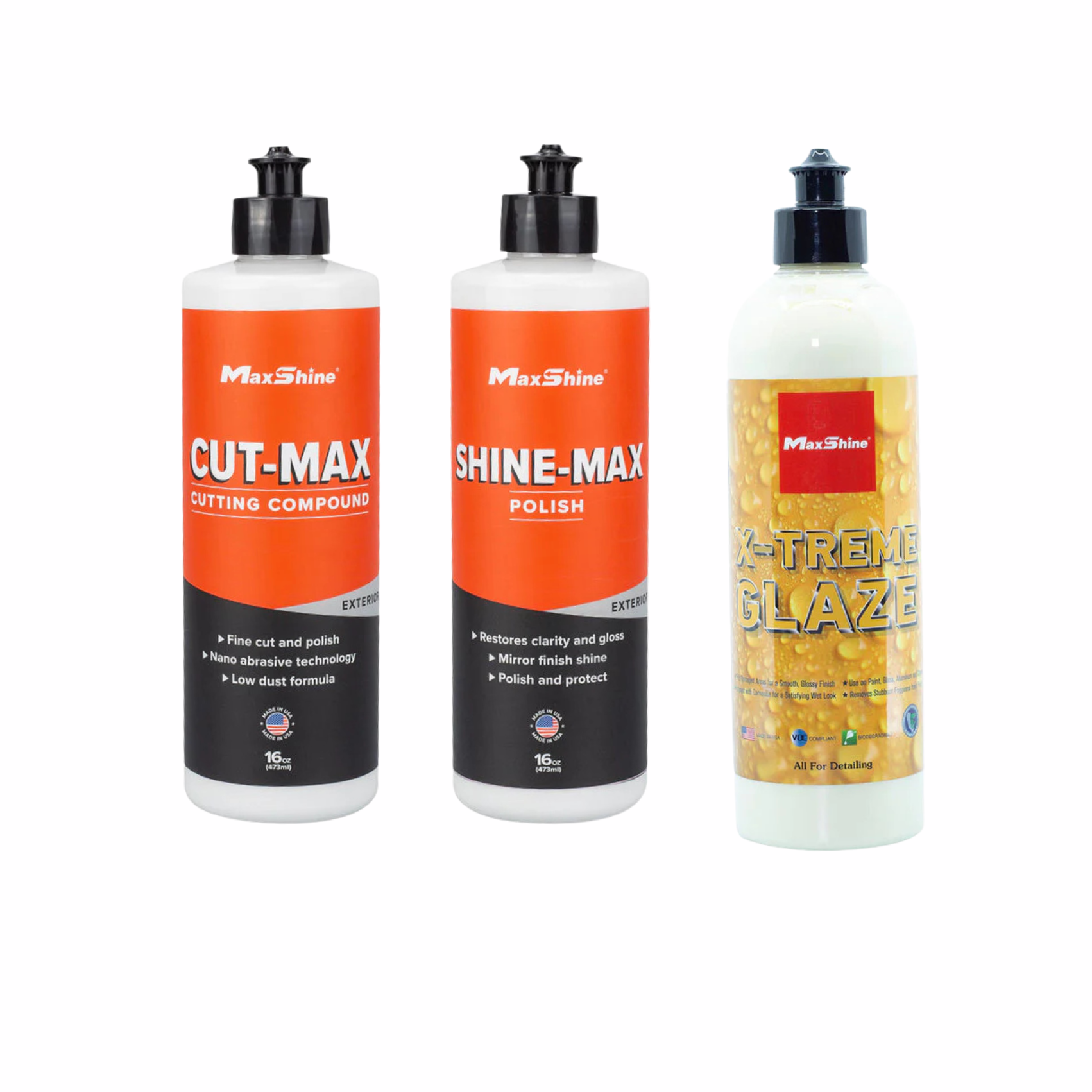 Maxshine 3 Step Polishing Paint Correction Bundle