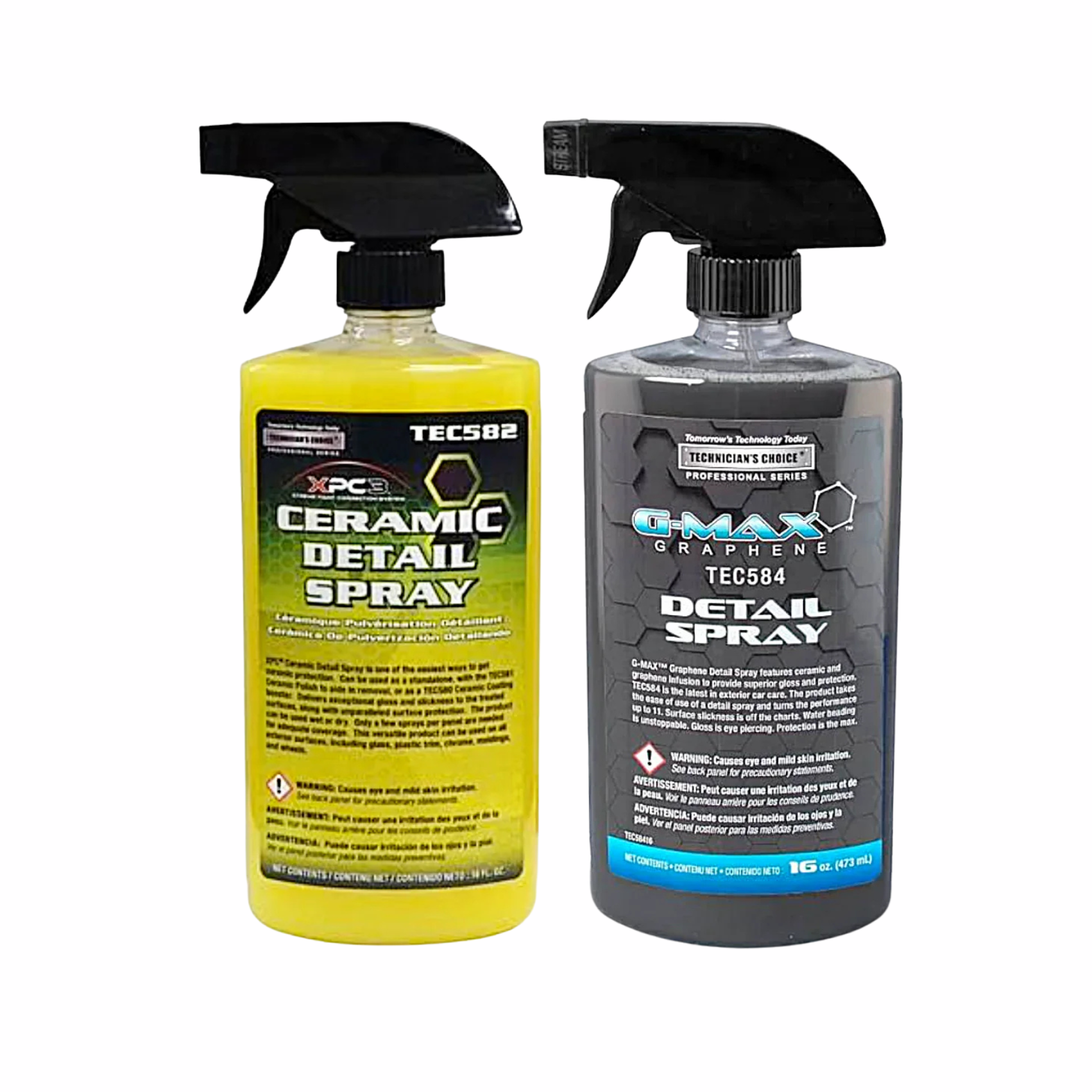 Technicians Choice Ceramic Detail Spray and Graphene Detail Spray 16oz Bundle