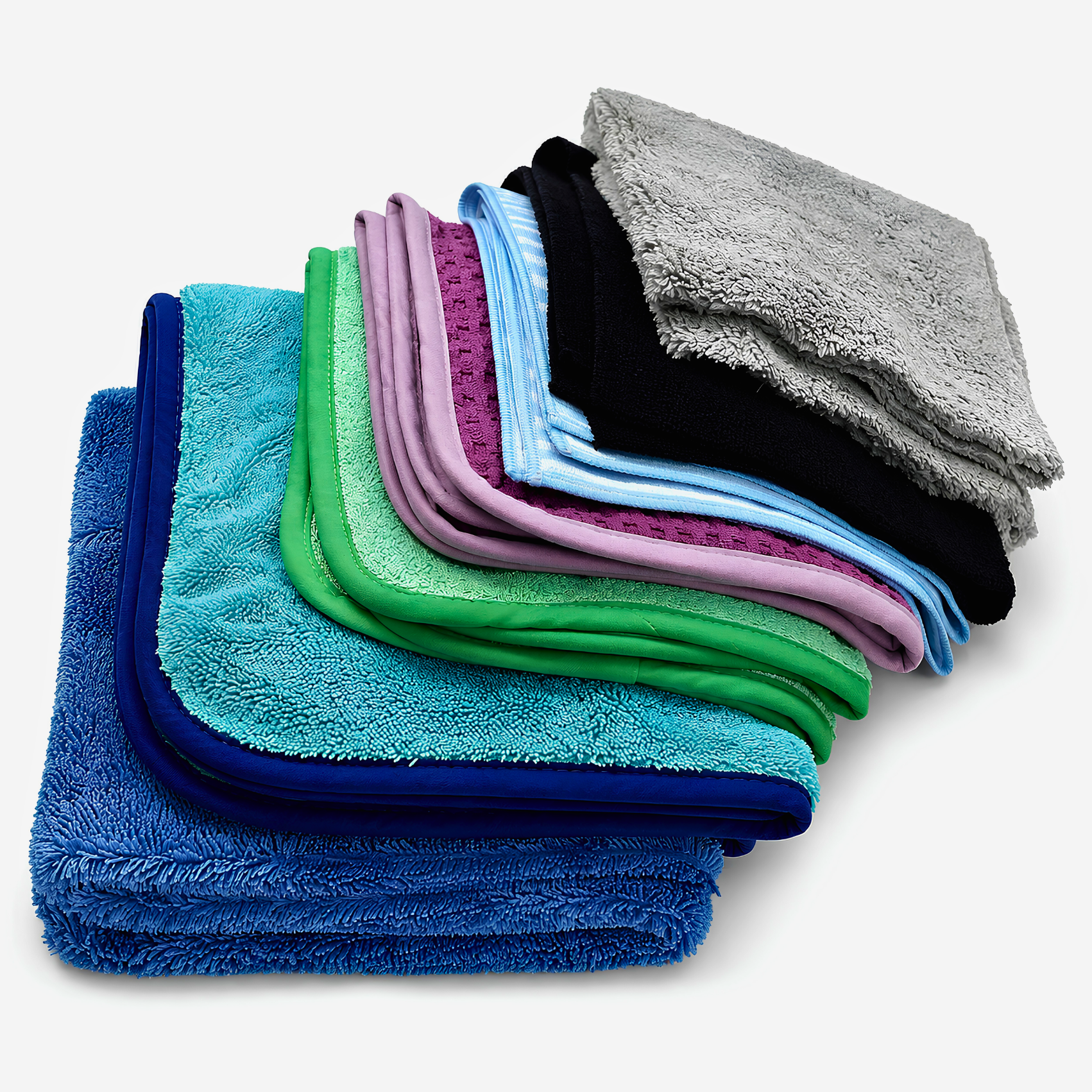 Microfiber Sampler Bundle – 7-Piece Premium Microfiber Towel Variety Pack