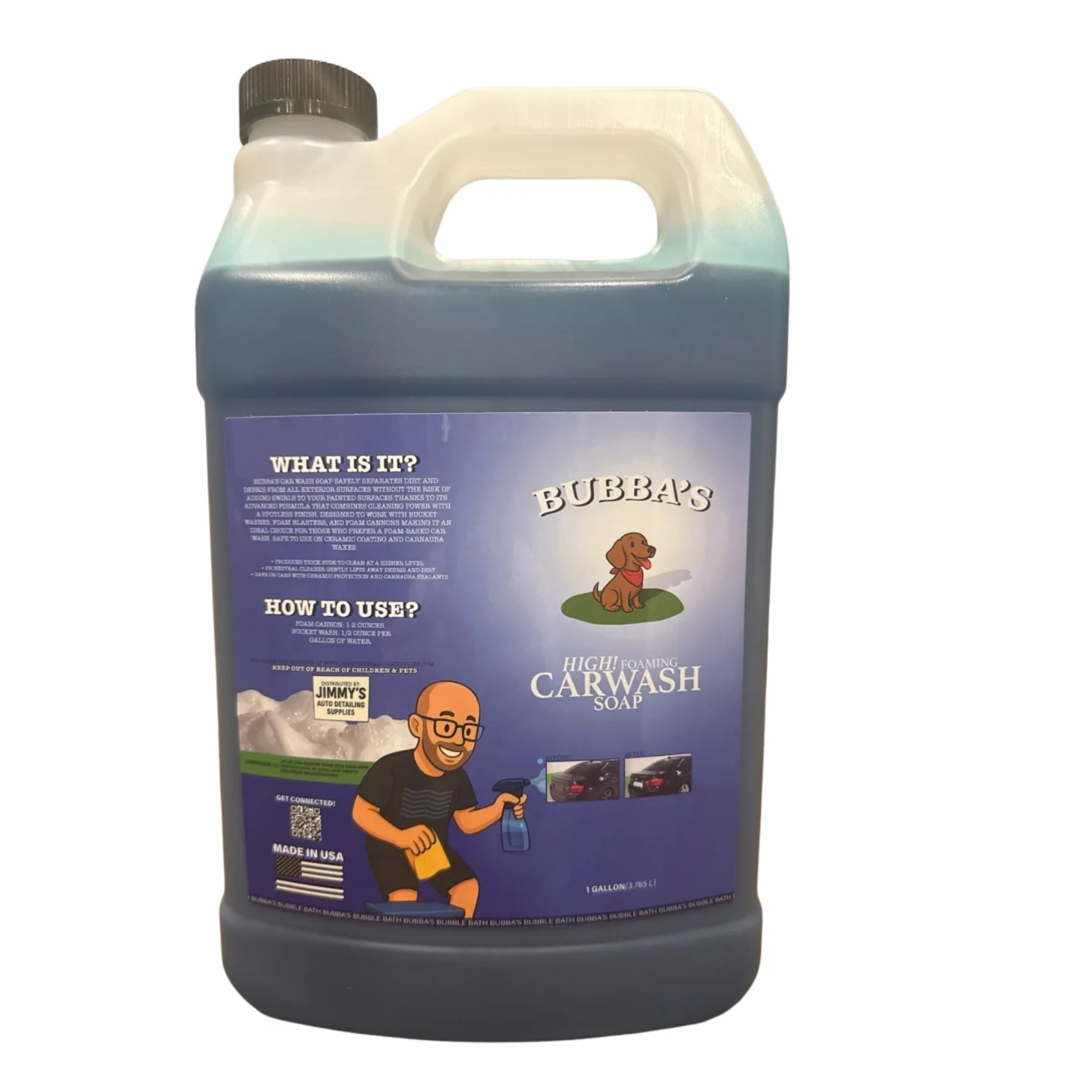 BUBBA'S High Foaming Car Wash Soap 1 Gallon