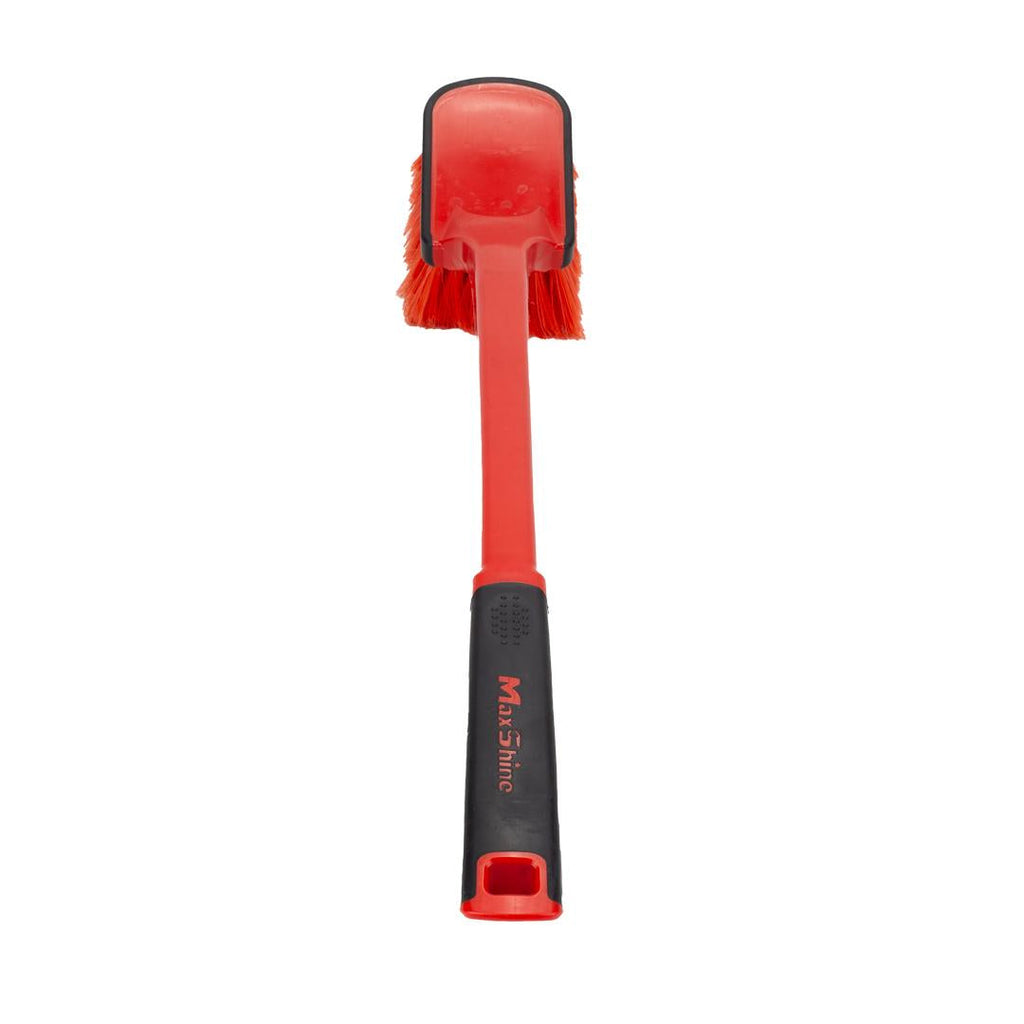 Soft Grip Medium Duty Wheel Cleaning Brush with Long Handle