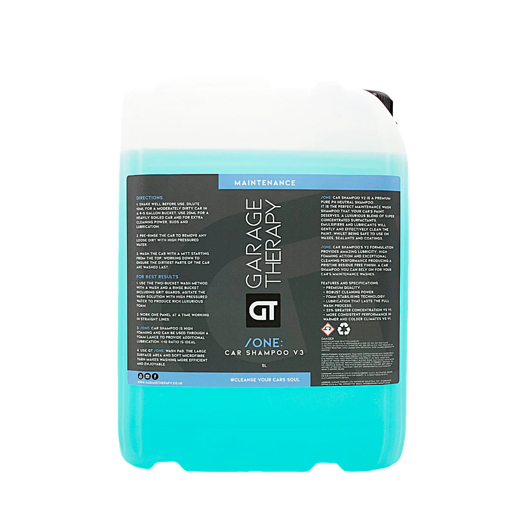 Garage Therapy /ONE: Car Shampoo V3 Gallon