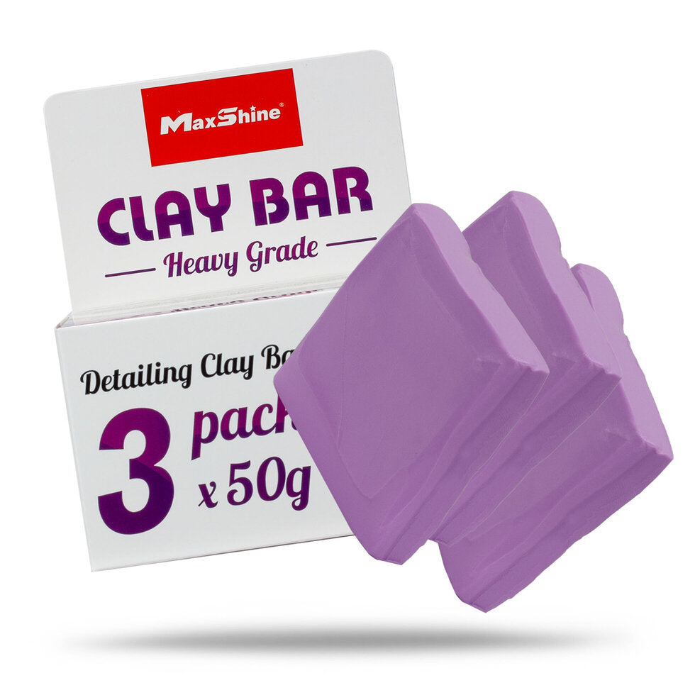 Maxshine Detailing Clay Bar - Purple [Pack of 3] [Heavy Grade]