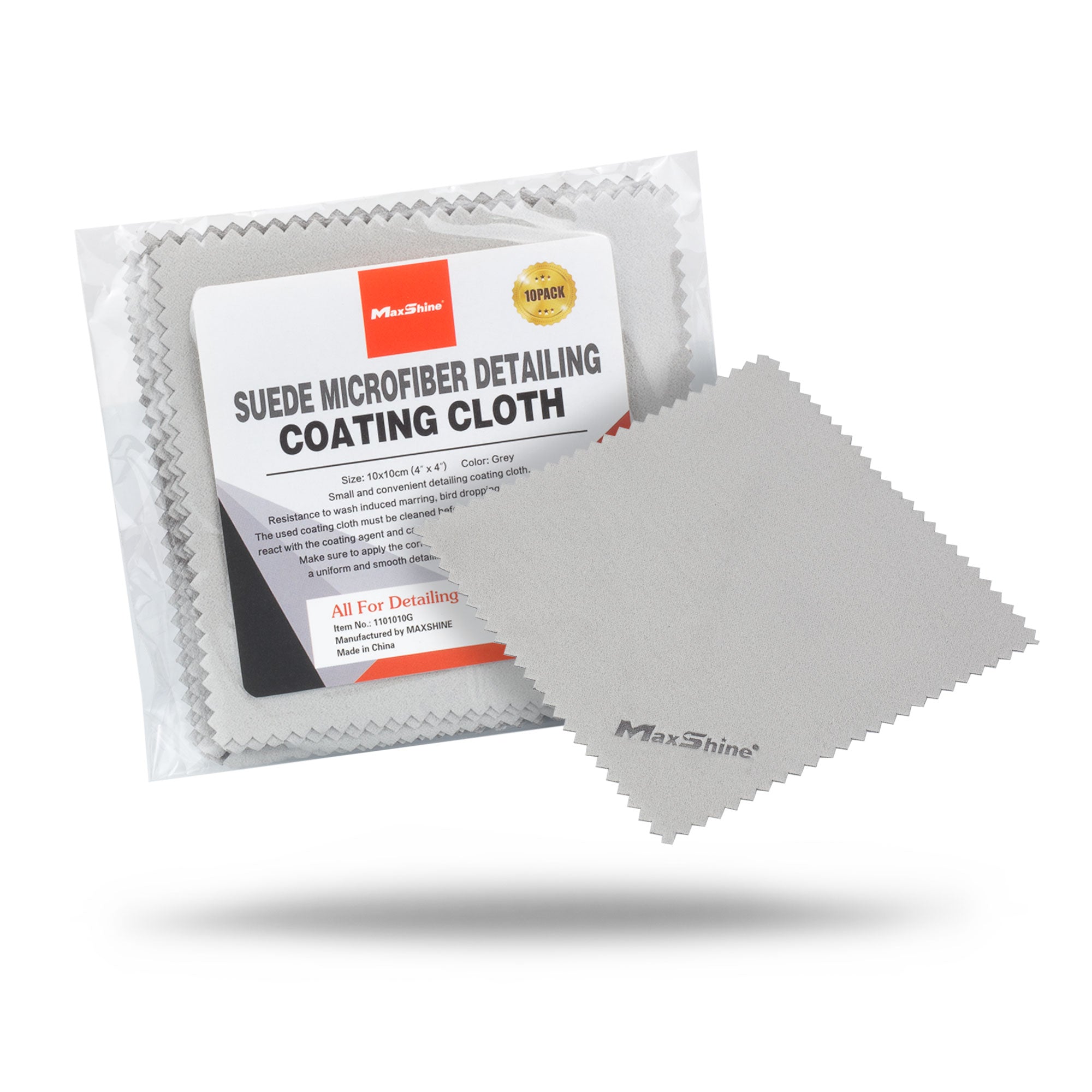 Suede Microfiber Towel for Ceramic Coating - 10 Pack