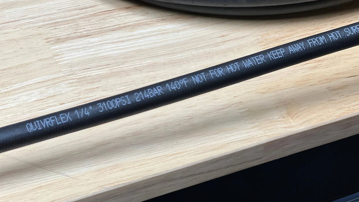 QUIVR FLEX Pressure Wash Hose 50ft (1/4in Black)